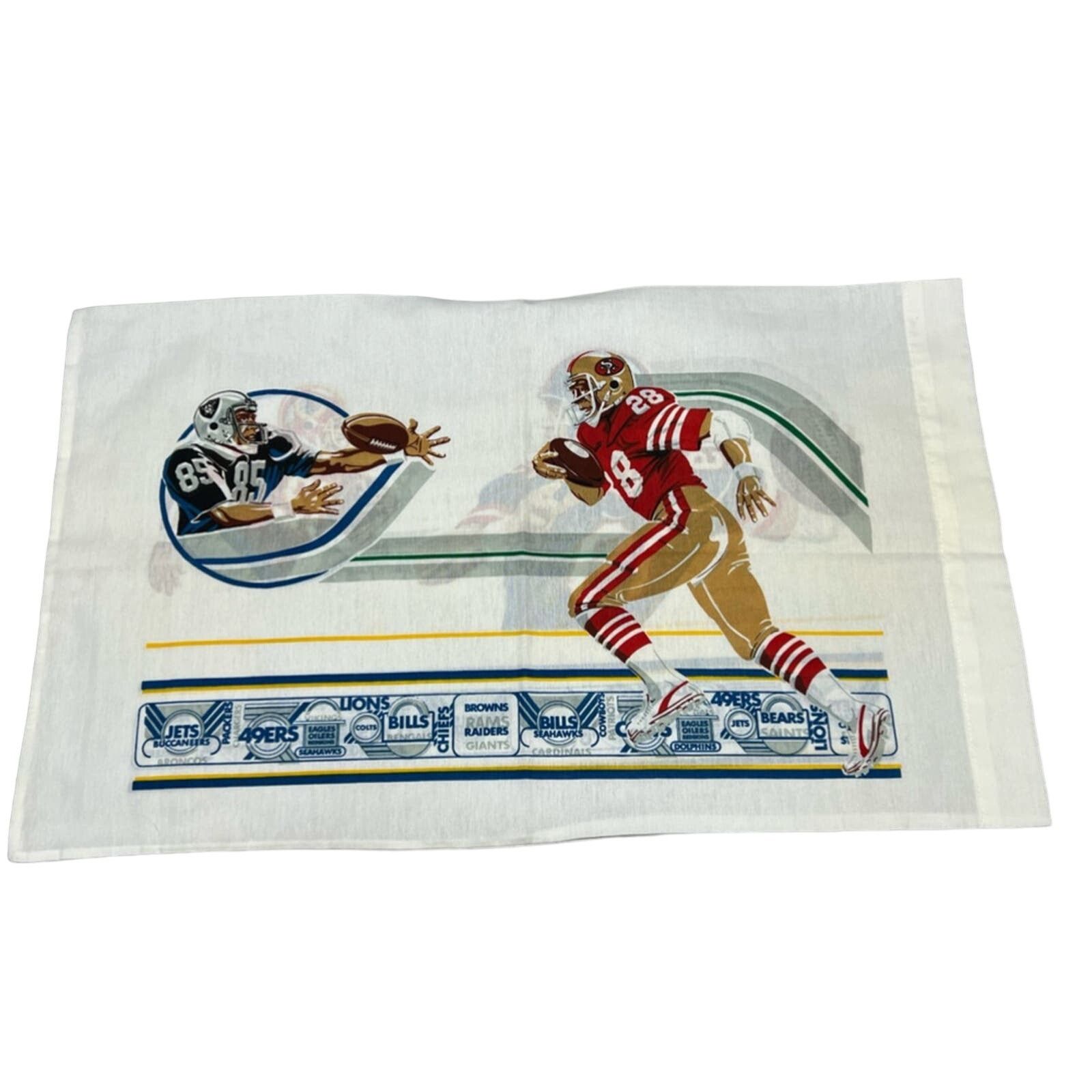 NFL NEW Vintage Football Bed Pillow Case Giants 49ers 80’s NFL Size US XL / EU 56 / 4 - 1 Thumbnail