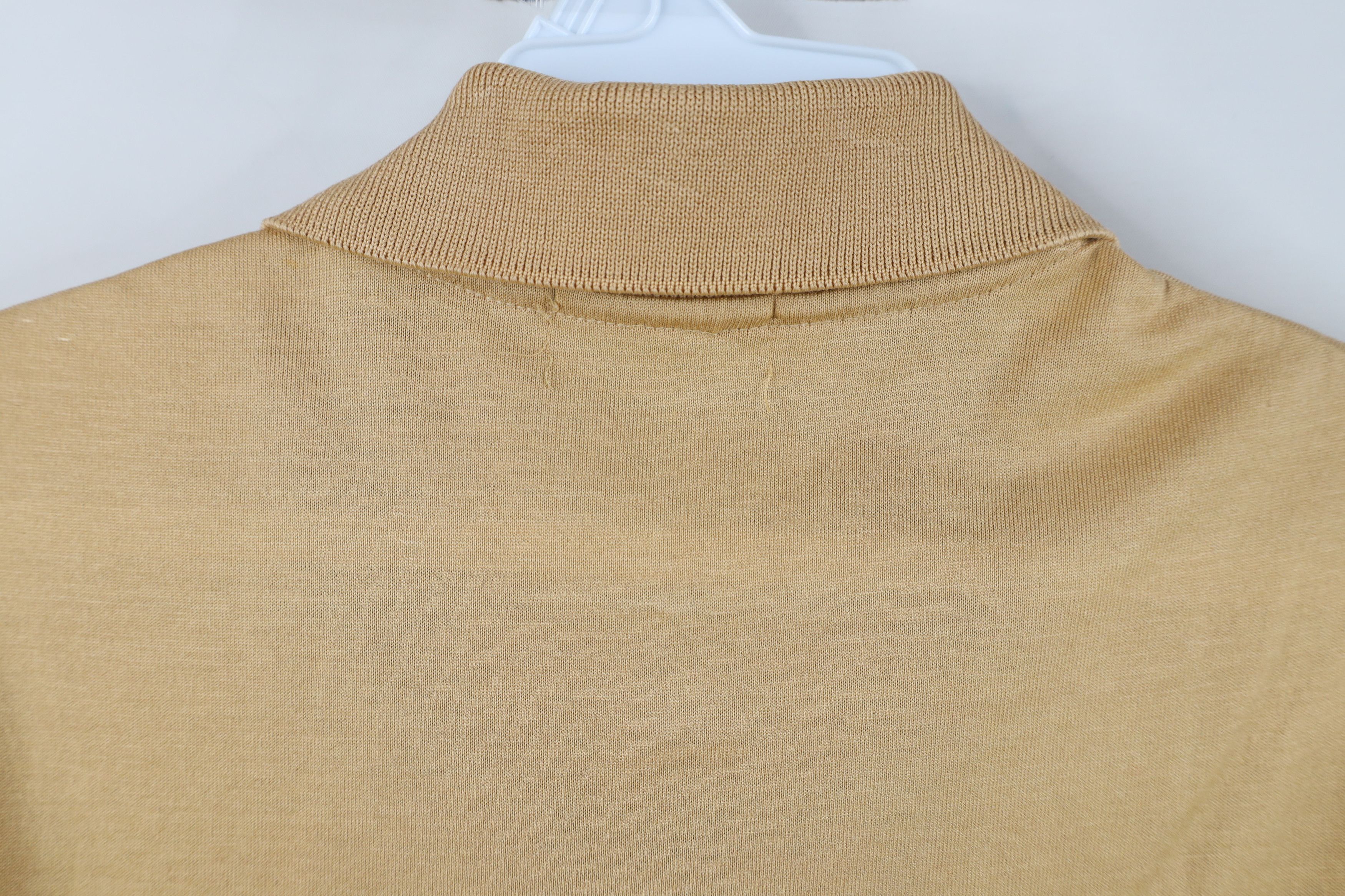 Vintage Vintage 50s 60s Ban Lon Knit Pocket Polo Shirt Beige USA Size US M / EU 48-50 / 2 - 12 Thumbnail