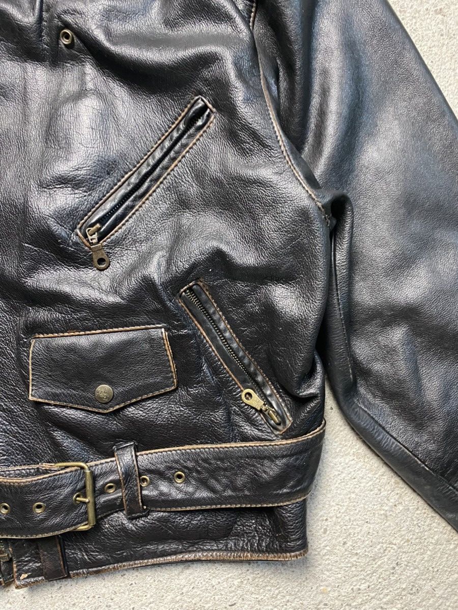 Other Leather jacket bomber avant garde archive rock n blue black Size US M / EU 48-50 / 2 - 20 Thumbnail