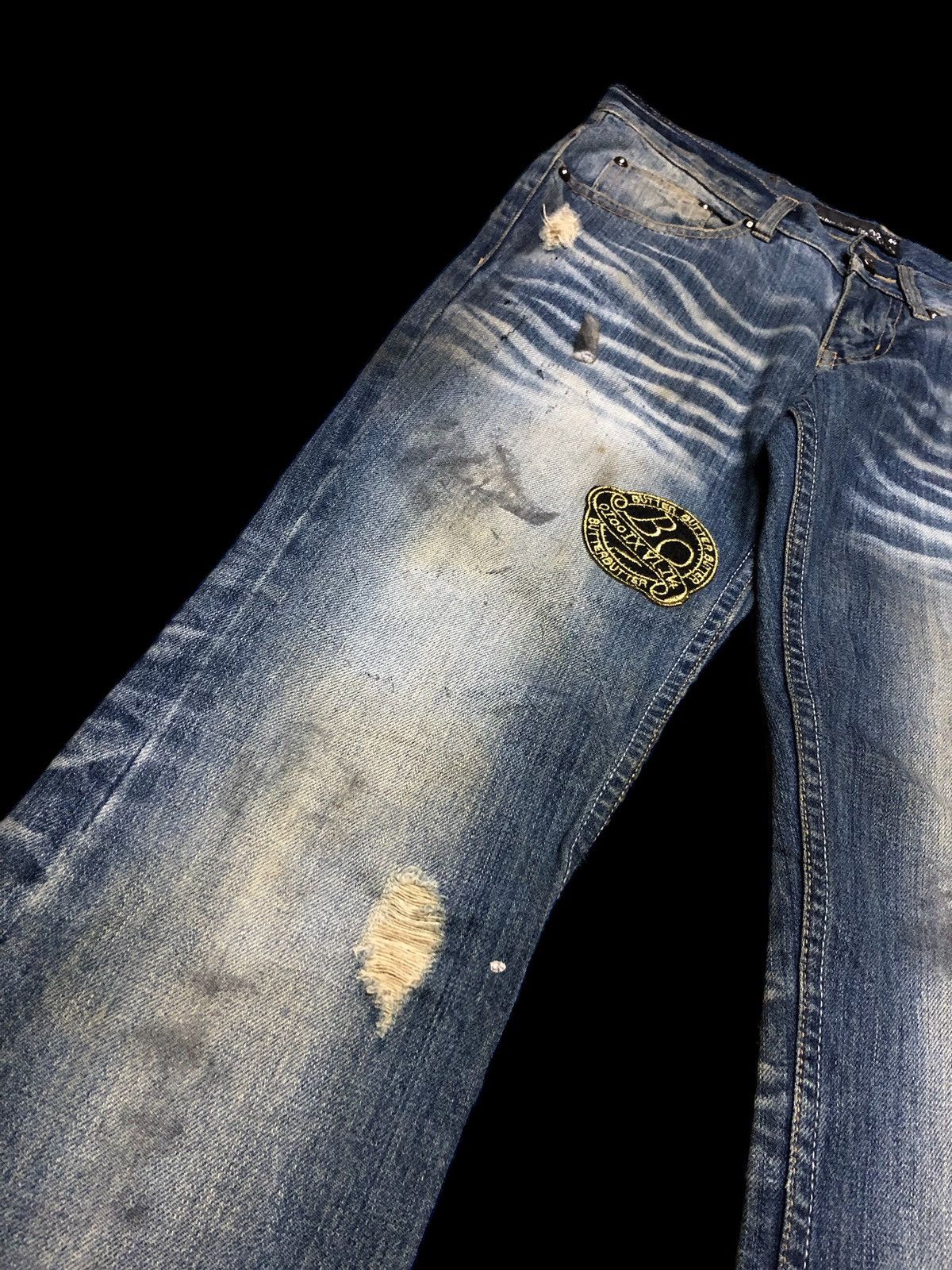 If Six Was Nine FLARED‼️‼️RIOT WASHED BLUE DENIM Size US 30 / EU 46 - 4 Thumbnail