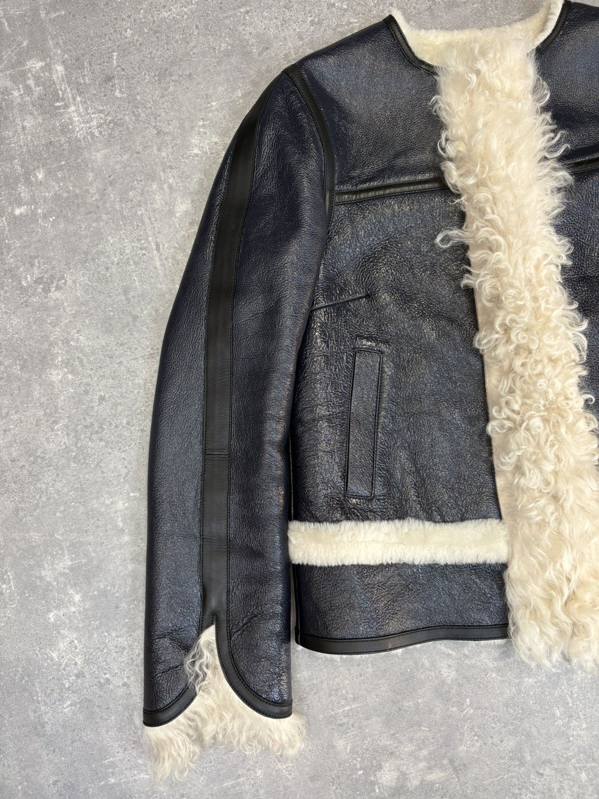 Louis Vuitton Louis Vuitton PreFall 2015-16 leather shearling jacket Size XS / US 0-2 / IT 36-38 - 8 Thumbnail