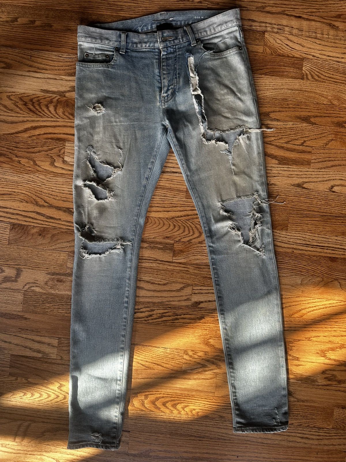 Saint Laurent Crash Denim | Grailed