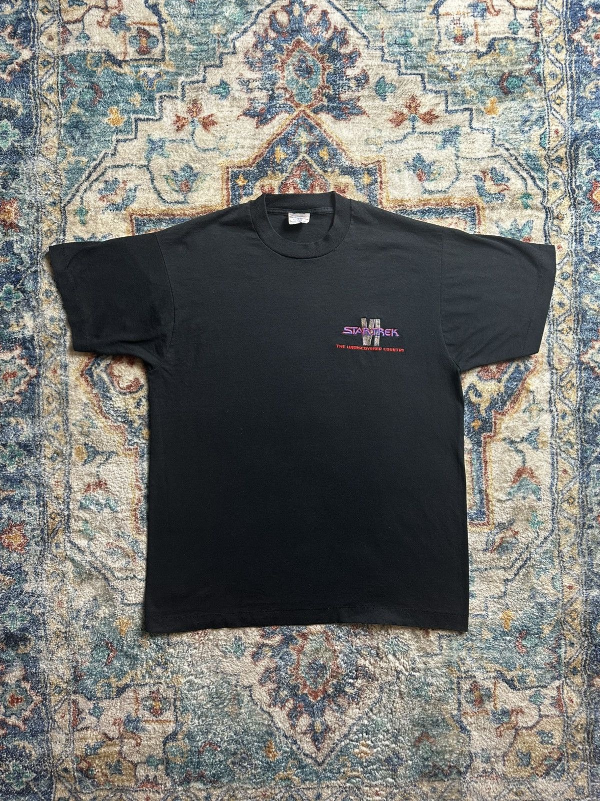 Vintage Vintage Star Trek VI Logo T-shirt Size XL Size US XL / EU 56 / 4 - 1 Thumbnail