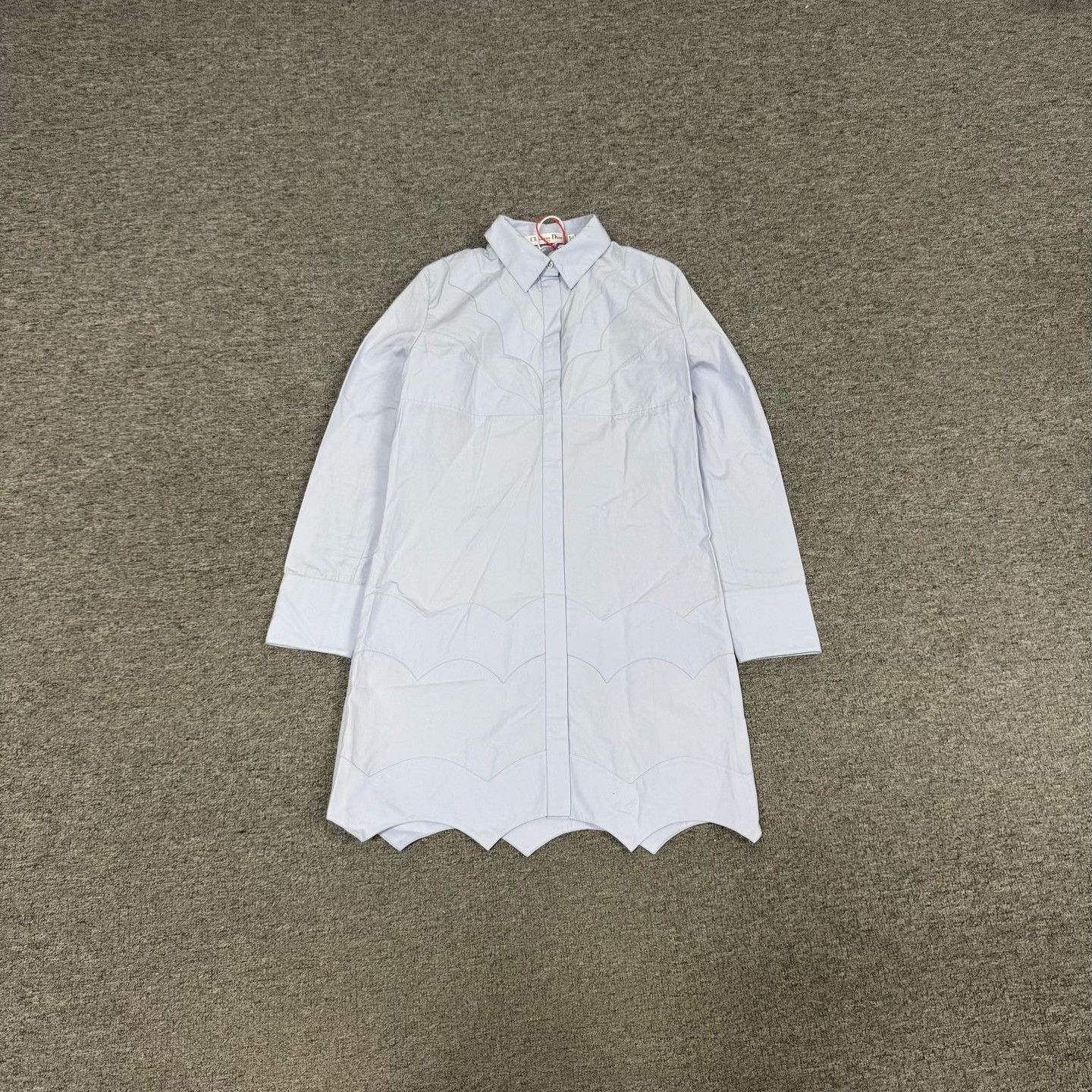 Dior Dior Irregular Long-Sleeve Shirt Dress Size XXS / US 00 / IT 34 - 1 Thumbnail