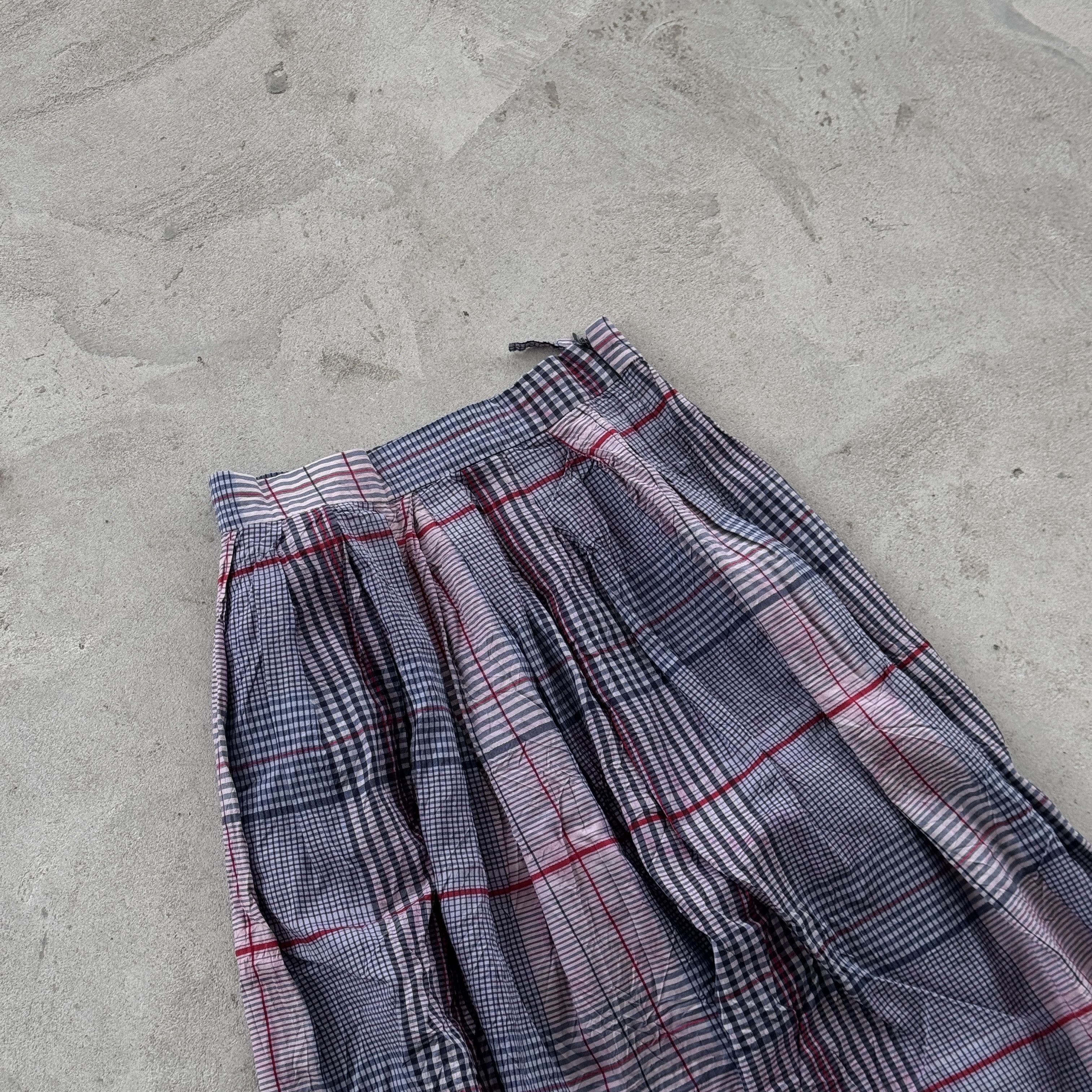Just Cavalli Vintage Just Cavalli Silk Plaid Skirts Size 36" / US 14 / IT 50 - 2 Thumbnail