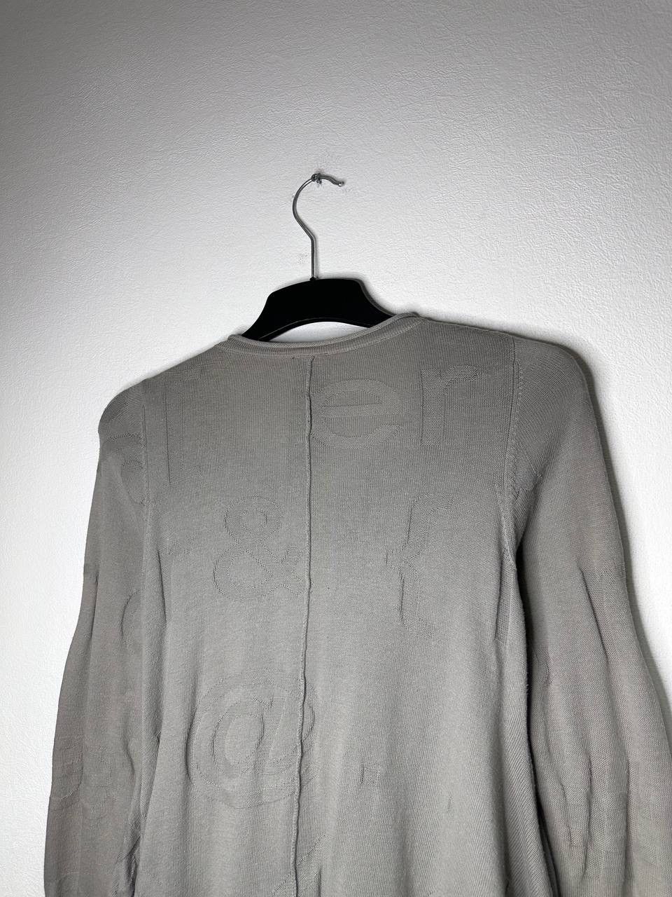 Rundholz Rundholz Avant-Garde Knit Cardigan Gray Abstract Pattern Y2K Size S / US 4 / IT 40 - 10 Thumbnail