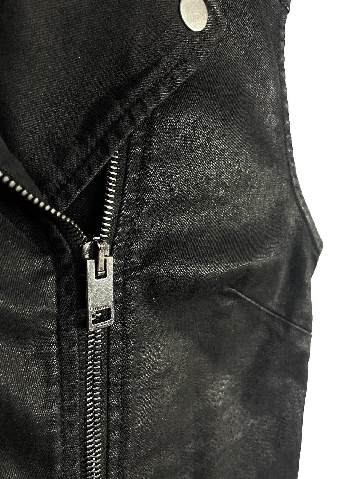 Designer × Diesel Diesel Women Black Denim Full Zip Dress Size L LAMPO Opium Size L / US 10 / IT 46 - 4 Thumbnail