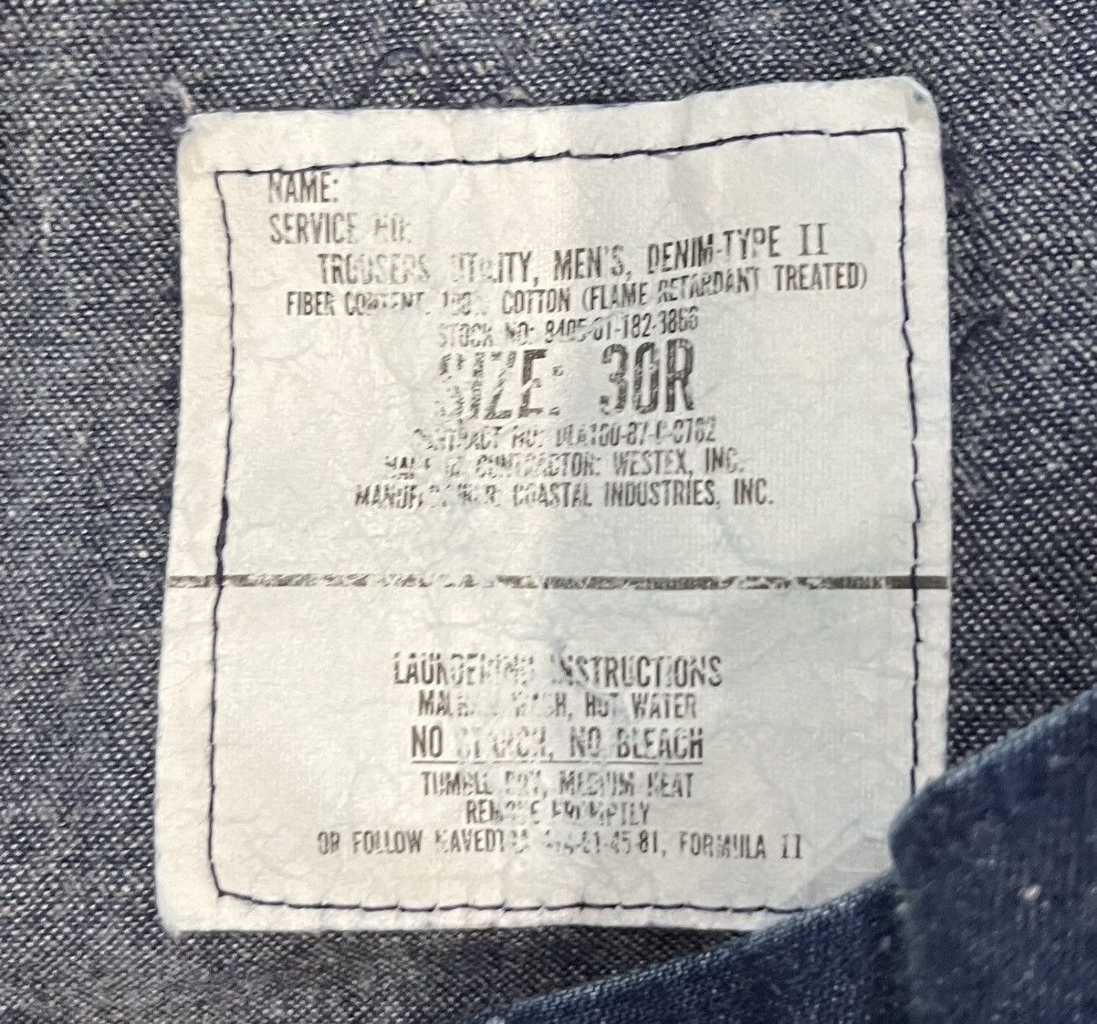 Vintage Vintage 1970’s US Navy Seafarer Pants 28.5x35 Size US 29 - 5 Thumbnail