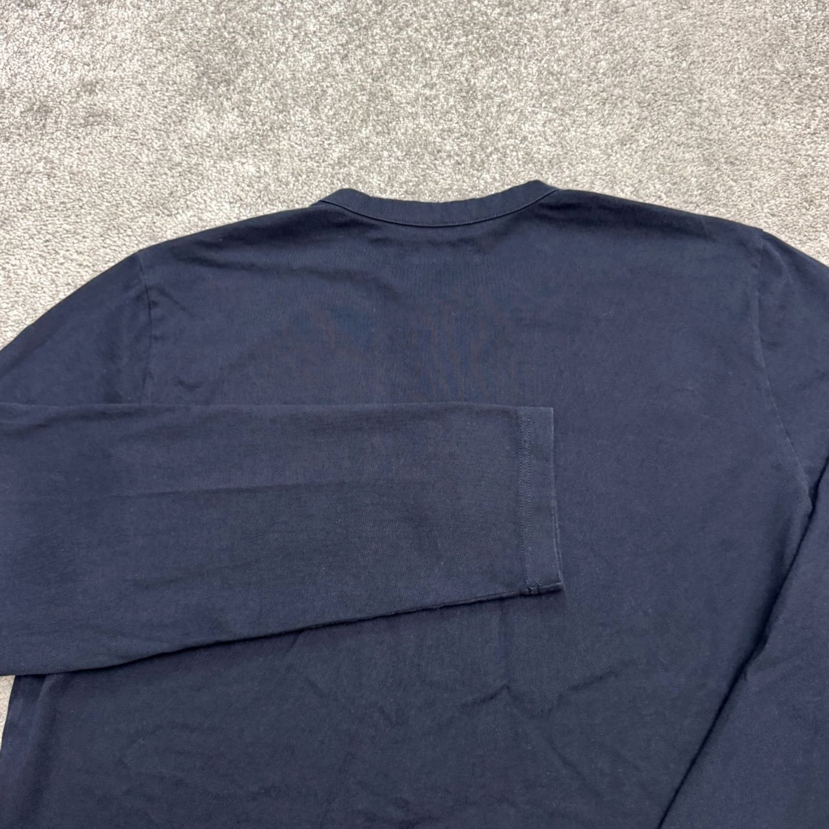 Everlane Everlane Navy Blue Heavyweight Cotton Long Sleeve Henley Shirt Mens XL Size US XL / EU 56 / 4 - 3 Thumbnail