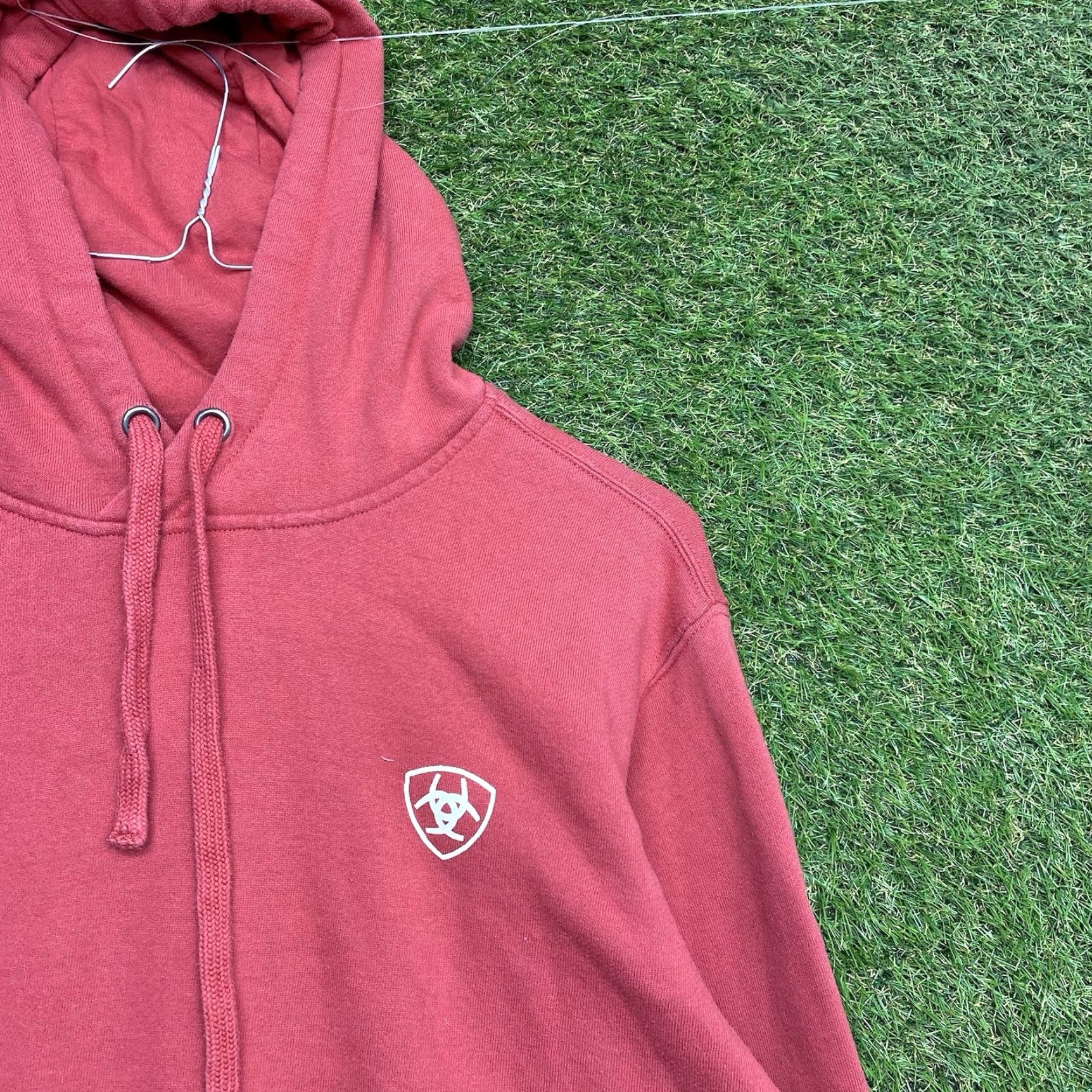 Ariat Ariat Hoodie Womens Large Red Spellout Logo Cowgirl Western Ranch Work Wear Size L / US 10 / IT 46 - 3 Thumbnail