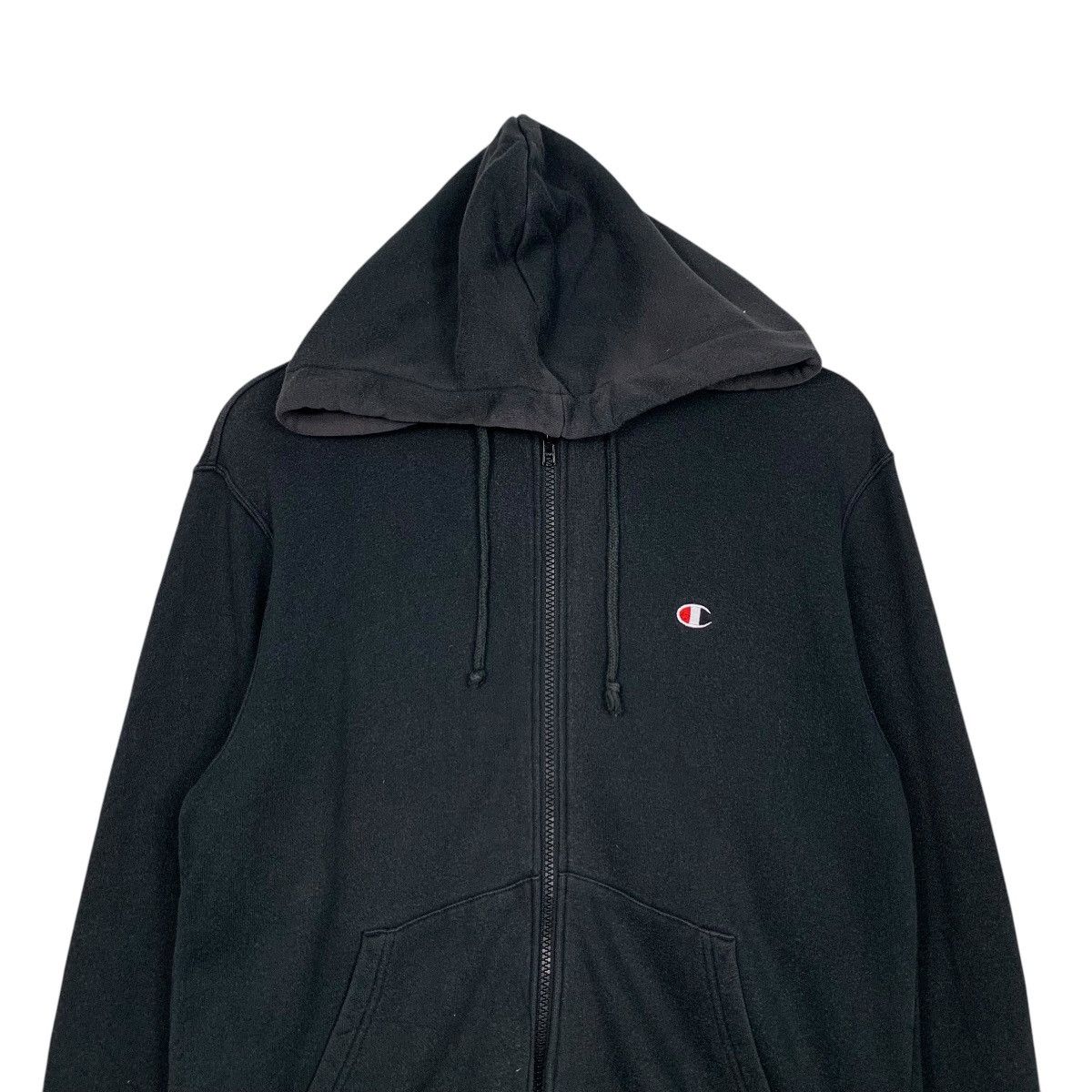 Champion Y2k Vintage CHAMPION Zipper Hoodie Sweatshirt #2664-C119 Size L / US 10 / IT 46 - 2 Thumbnail