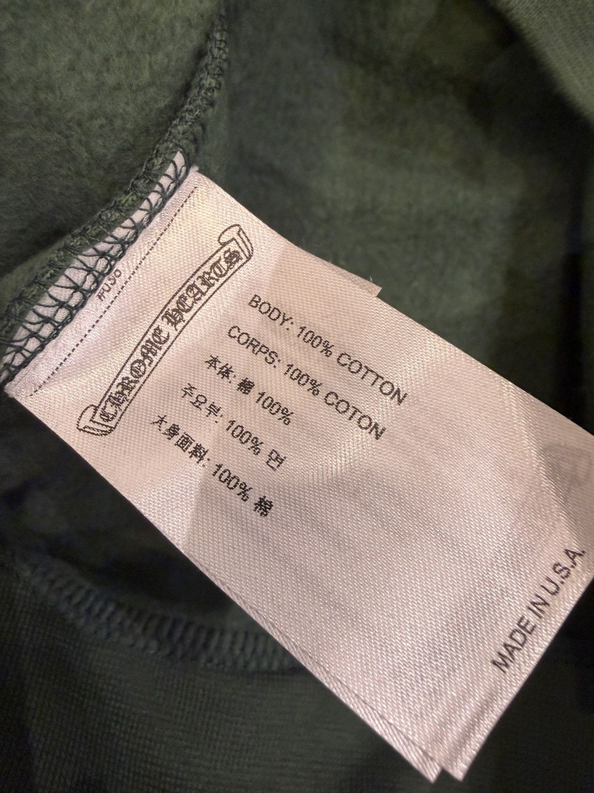 Chrome Hearts Chrome Hearts T Bar Hoodie - Green Size US L / EU 52-54 / 3 - 4 Thumbnail