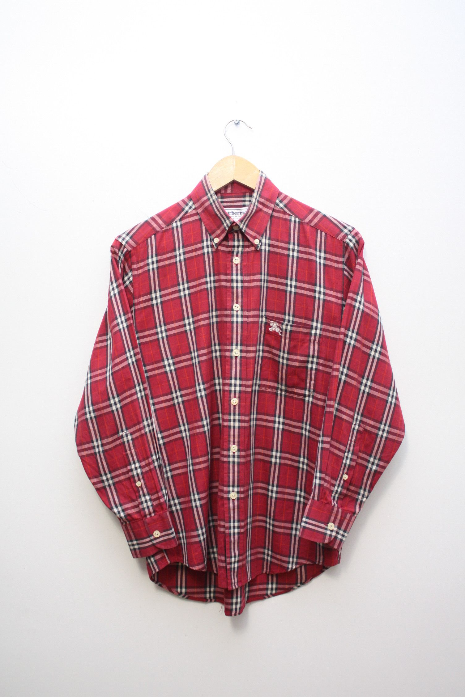 Burberry Burberry's Vintage Checkered Red L/S Shirt Small Size US S / EU 44-46 / 1 - 3 Thumbnail