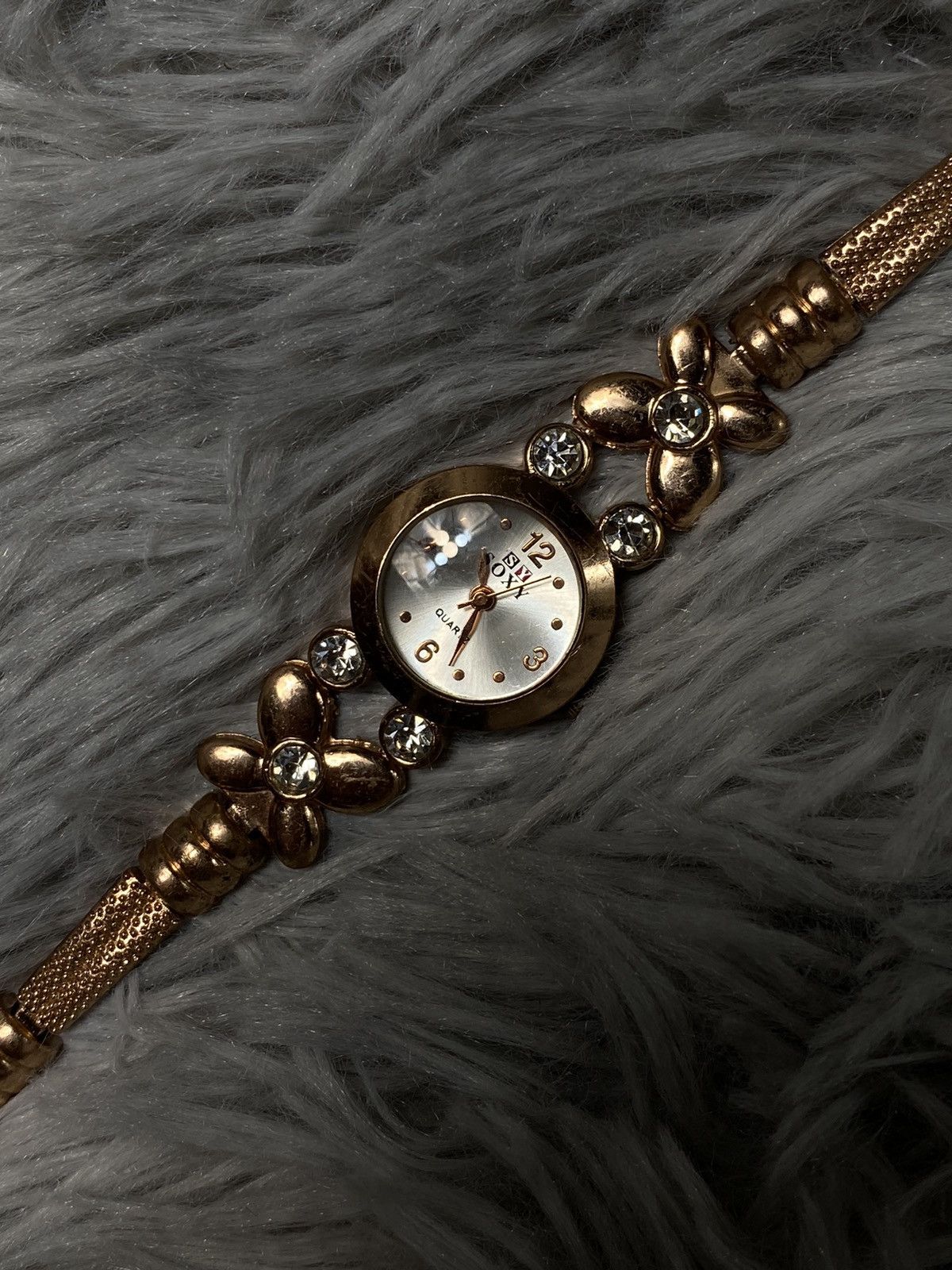 Japanese Brand × Jewelry × Vintage Soxy Gold-Tone Floral Bracelet Watch Size ONE SIZE - 8 Thumbnail