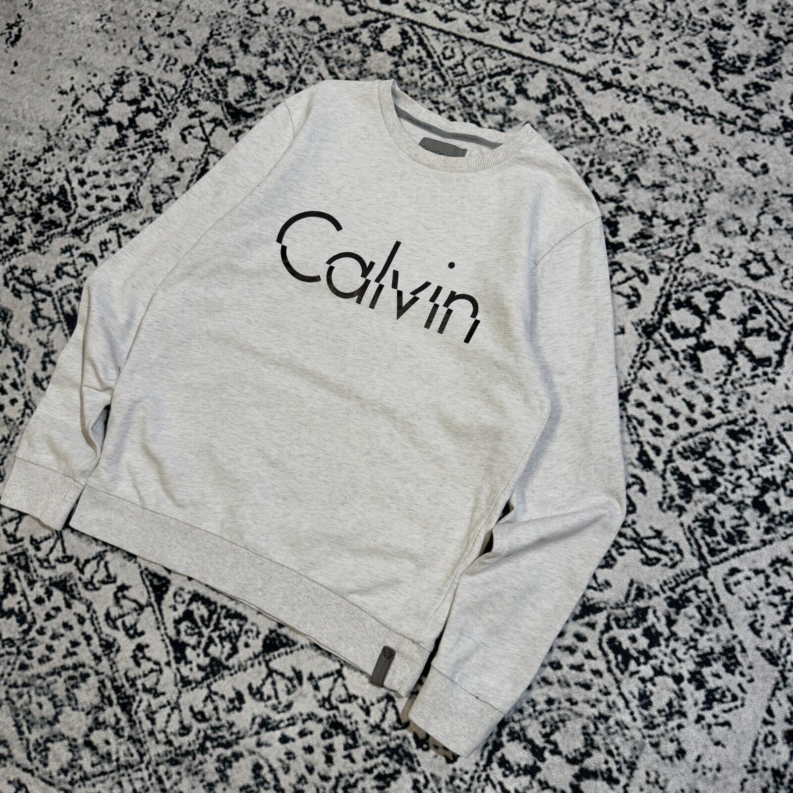 Calvin Klein × Vintage Vintage Calvin Klein Unisex Gray Cotton Crewneck Size M Y2K Size US M / EU 48-50 / 2 - 3 Thumbnail