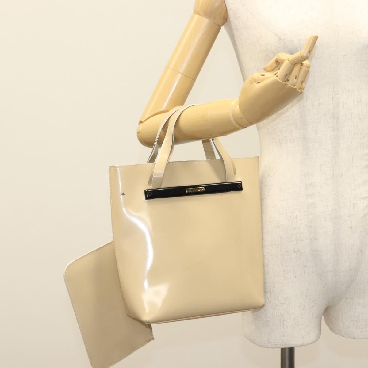 Gucci GUCCI Hand Bag Patent Leather Beige 000 2058 0558 0 Size ONE SIZE - 25 Thumbnail