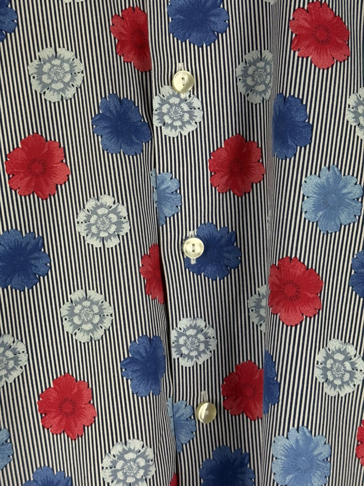 Eton Eton Contemporary Long Sleeve Floral Pattern Button Up Shirt Size US L / EU 52-54 / 3 - 9 Thumbnail