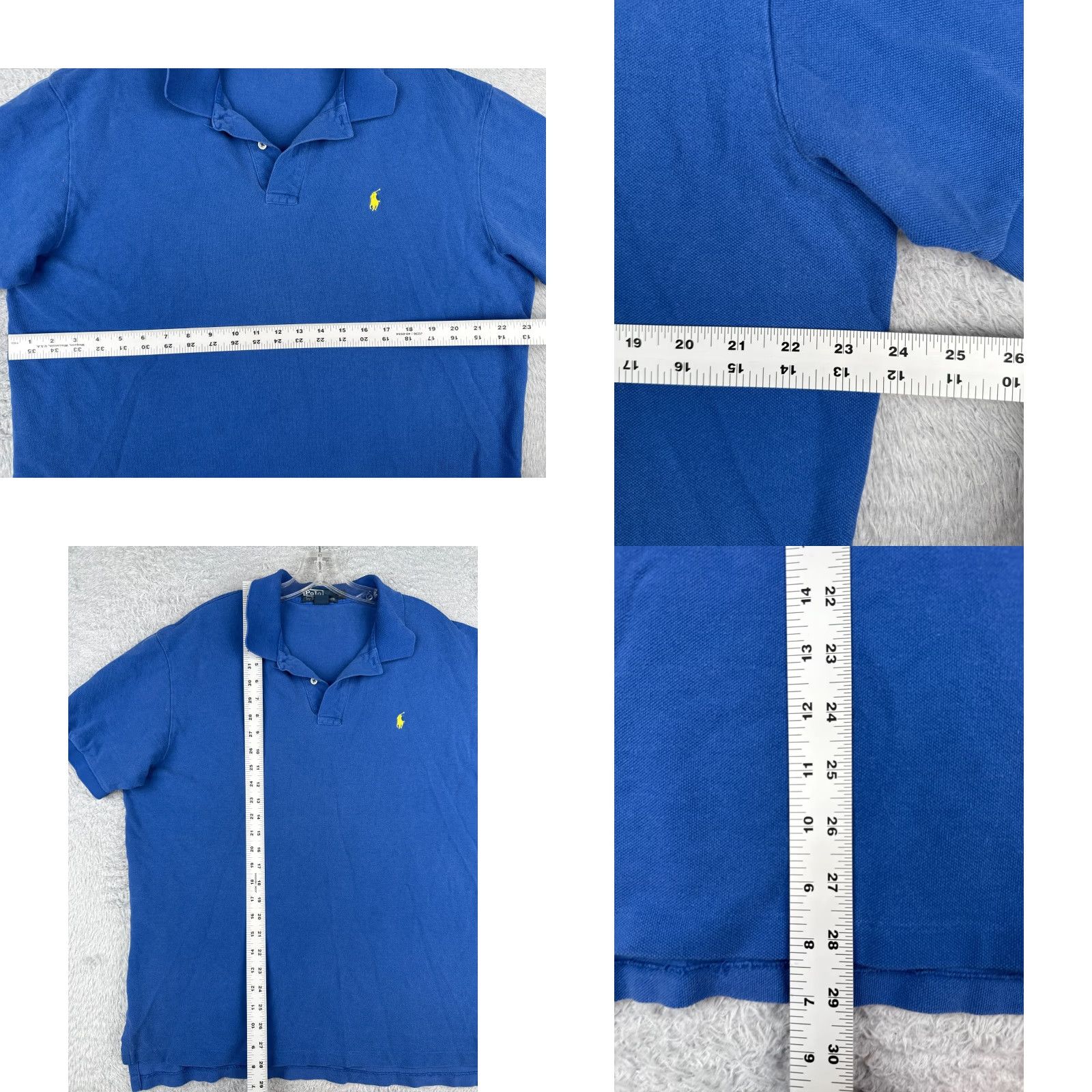 Ralph Lauren VINTAGE Ralph Lauren Polo Shirt Adult XL Blue 100% Cotton Jersey Short Sleeve Embroidered Logo Mens Modern Sports Summer 90s? Size US XL / EU 56 / 4 - 8 Thumbnail