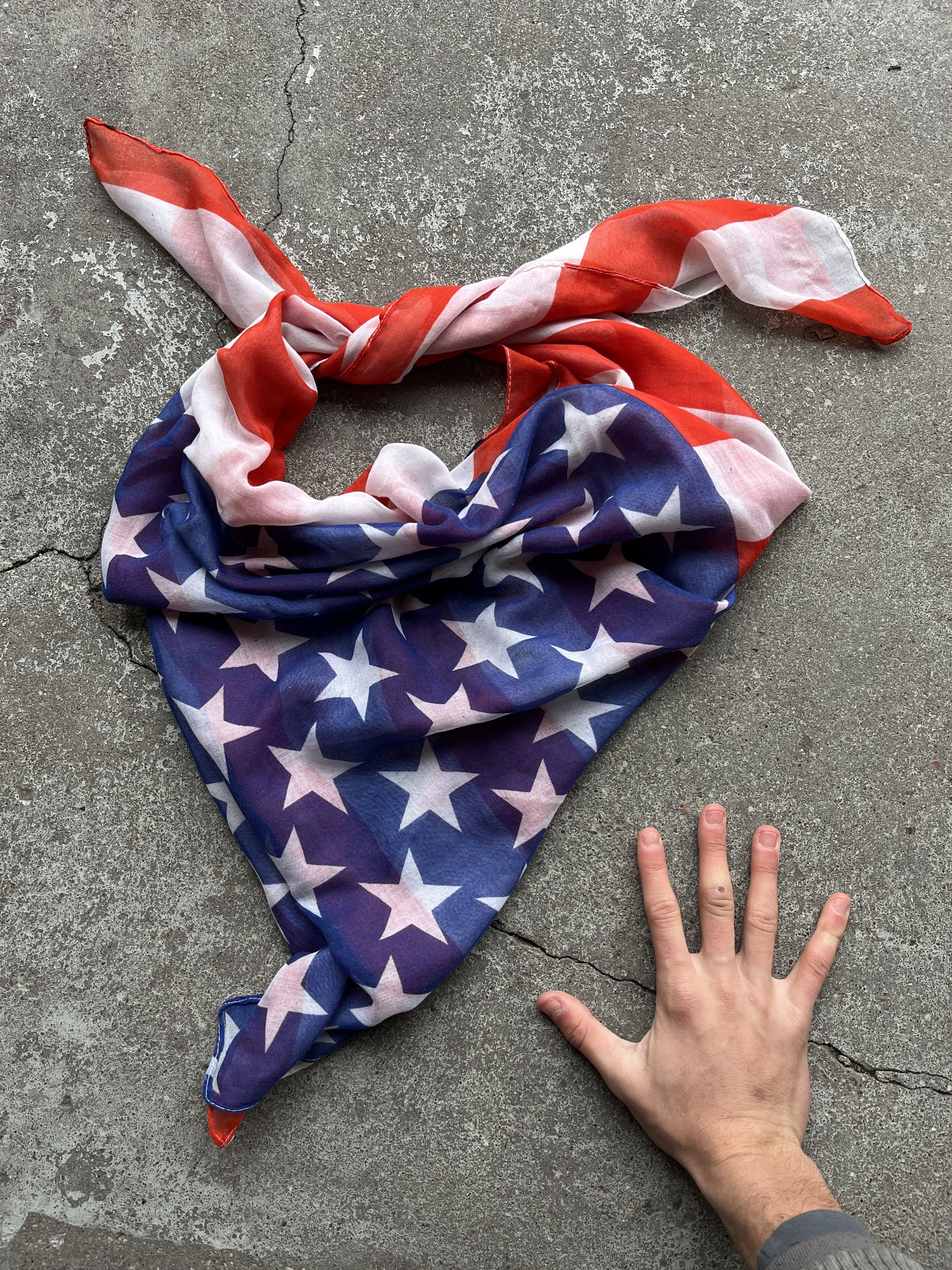 Other usa flag bandana grunge vintage Size ONE SIZE - 3 Thumbnail