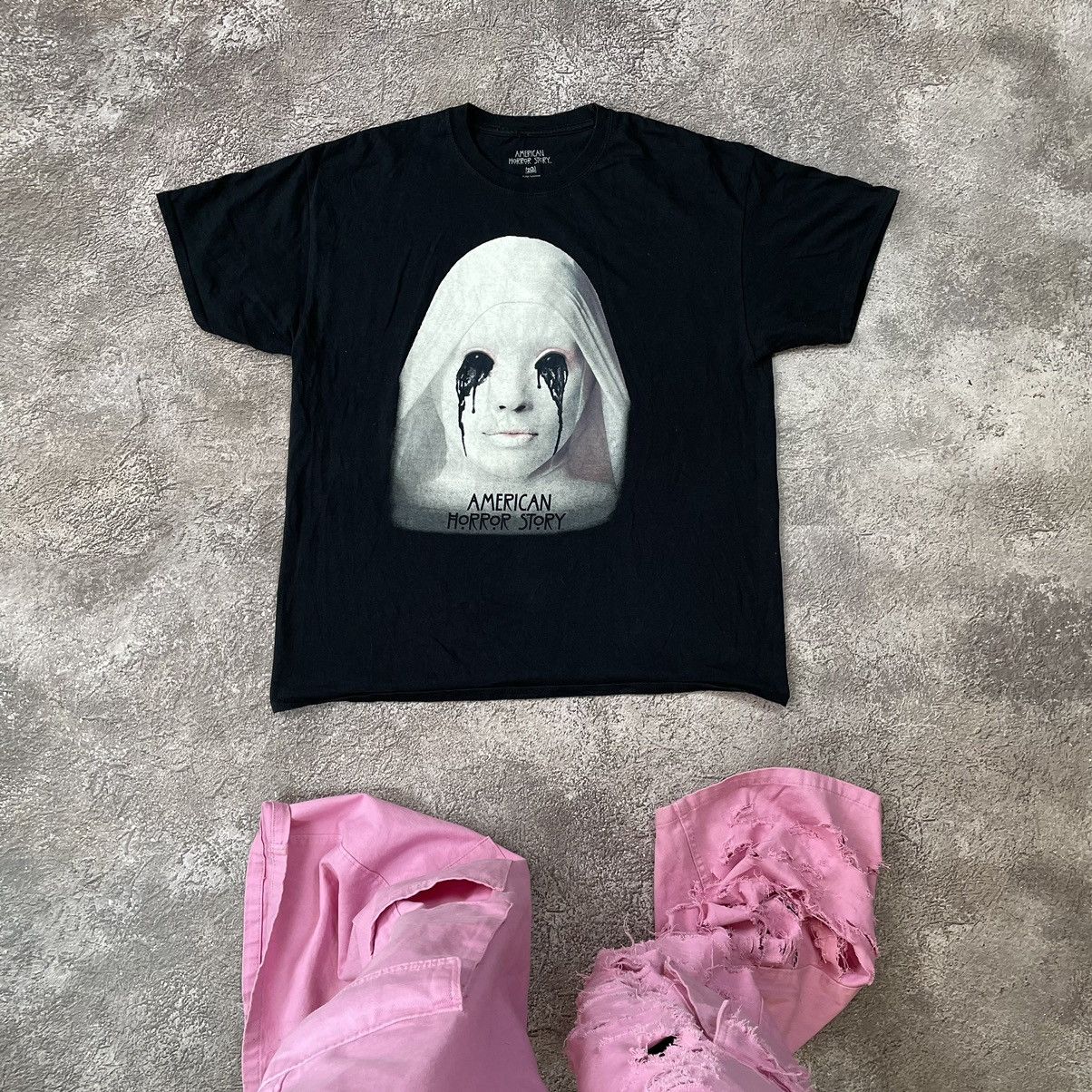 Vintage Vintage Y2K Goth Horror Graphic Tee Black Medium Oversized Size US M / EU 48-50 / 2 - 1 Thumbnail