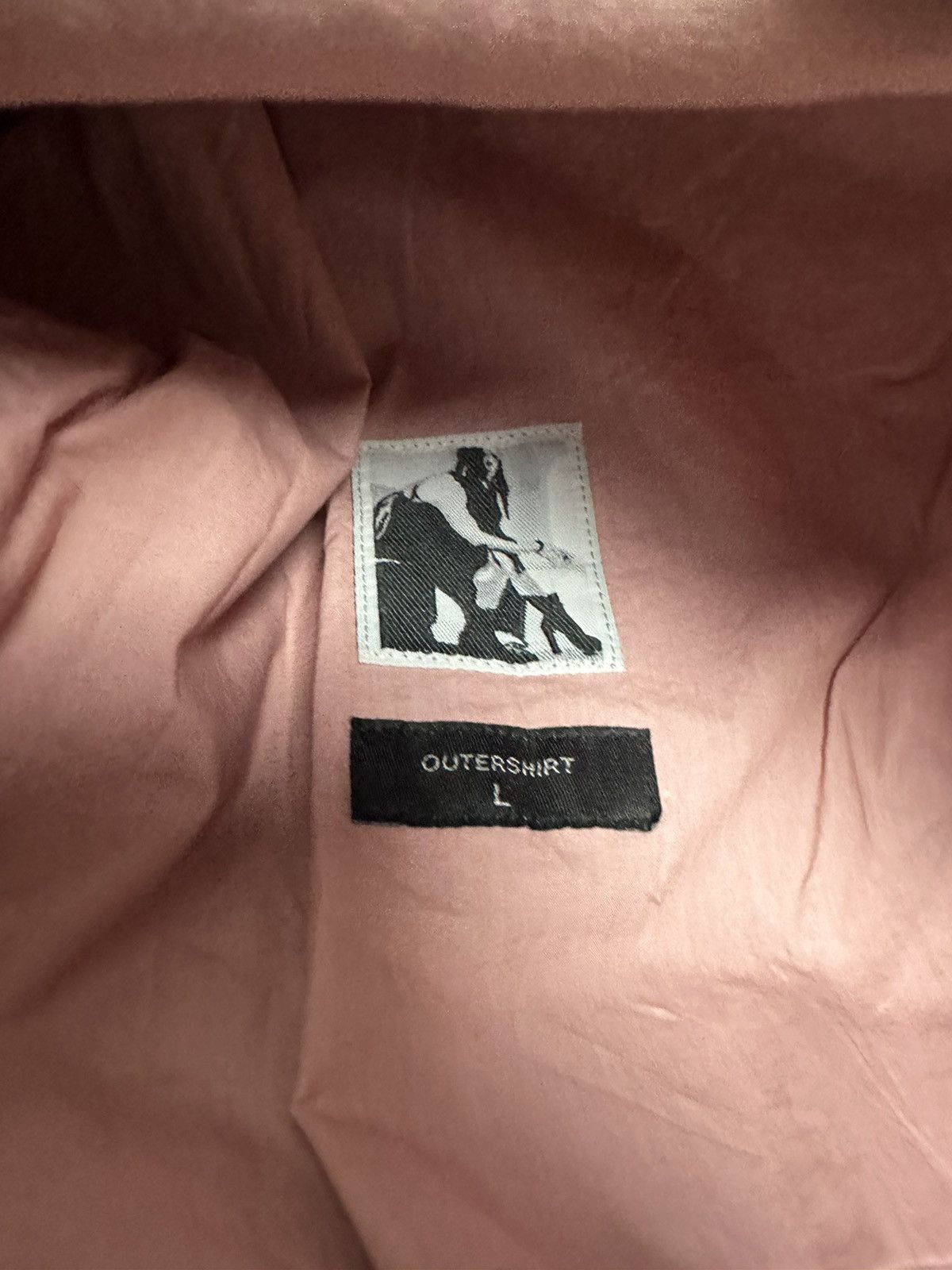 Rick Owens DRKSHDW Faded Pink Overshirt Size US L / EU 52-54 / 3 - 10 Thumbnail