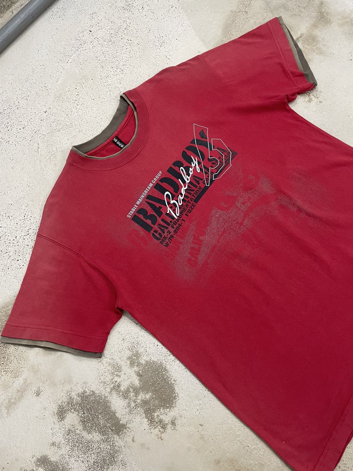20471120 × If Six Was Nine × Japanese Brand Bad Boy Brand Certificate Life Poem Faded Layer Tee Size US L / EU 52-54 / 3 - 4 Thumbnail