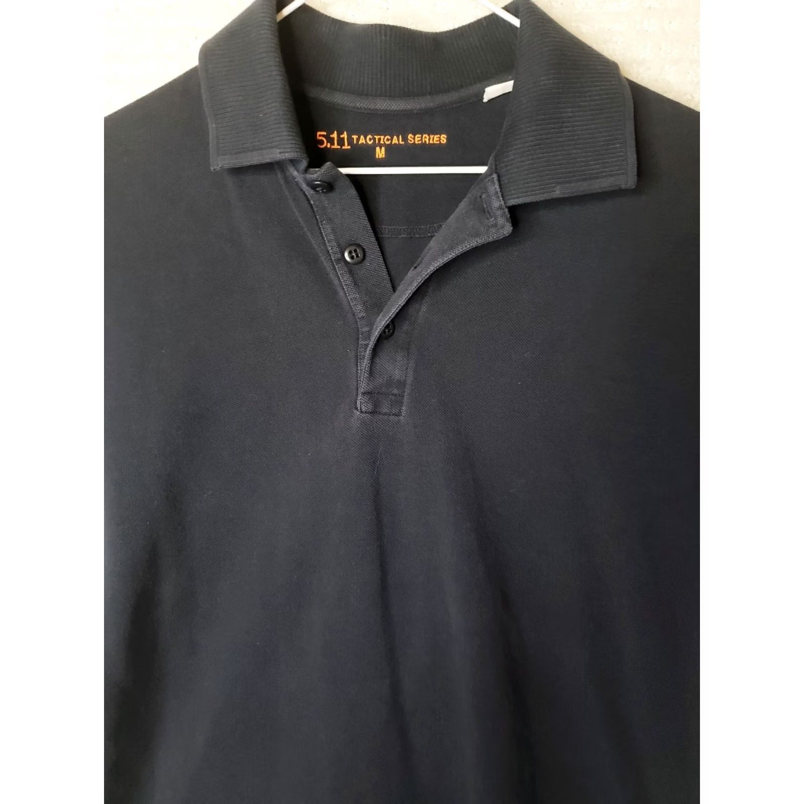 Vintage 5.11 Tactical Men's Black Short Sleeve Cotton Polo Shirt M Medium Polo Shirt Mens Black 100% Cotton Short Sleeve Classic Military Outdoor Casual Shirt Size US M / EU 48-50 / 2 - 3 Thumbnail