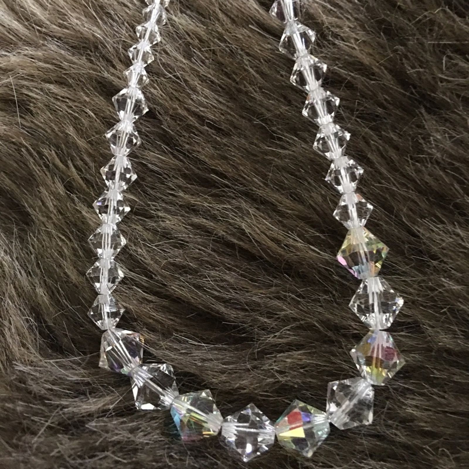 Vintage Vintage graduated Swarovski elements 925 necklace Size ONE SIZE - 6 Thumbnail