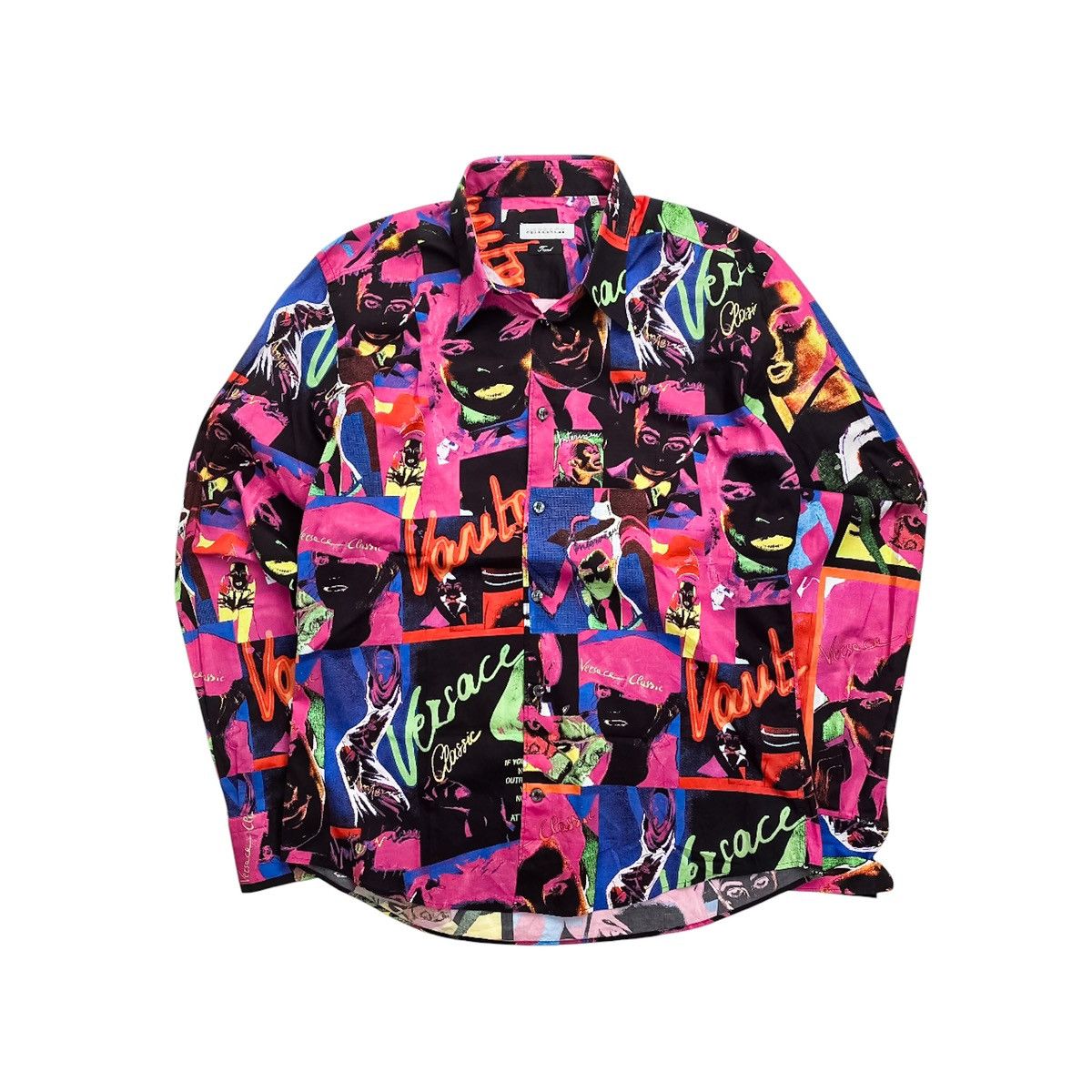 Versace × Versace Jeans Couture × Vintage Vintage 90s Versace Shirt Size US L / EU 52-54 / 3 - 1 Thumbnail