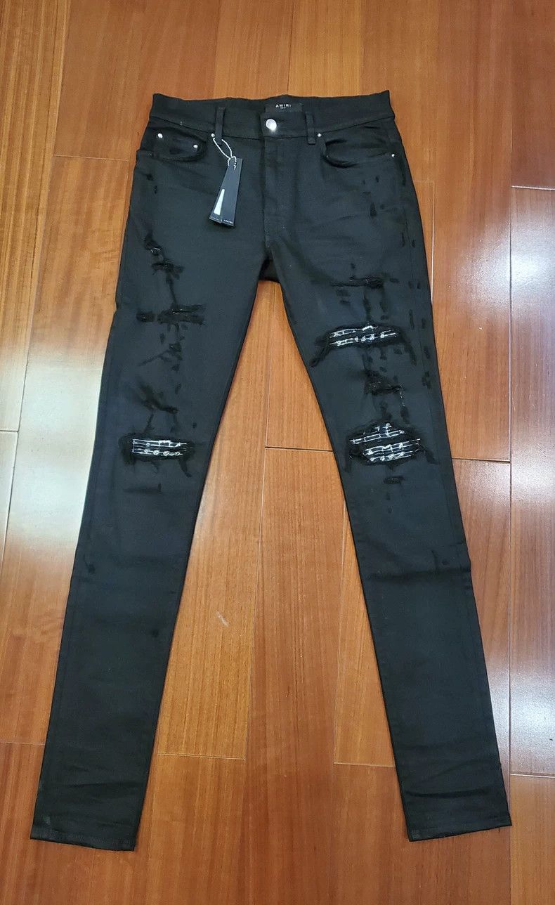 Amiri Amiri 19th season musical note diamond black jeans Size US 31 - 1 Thumbnail