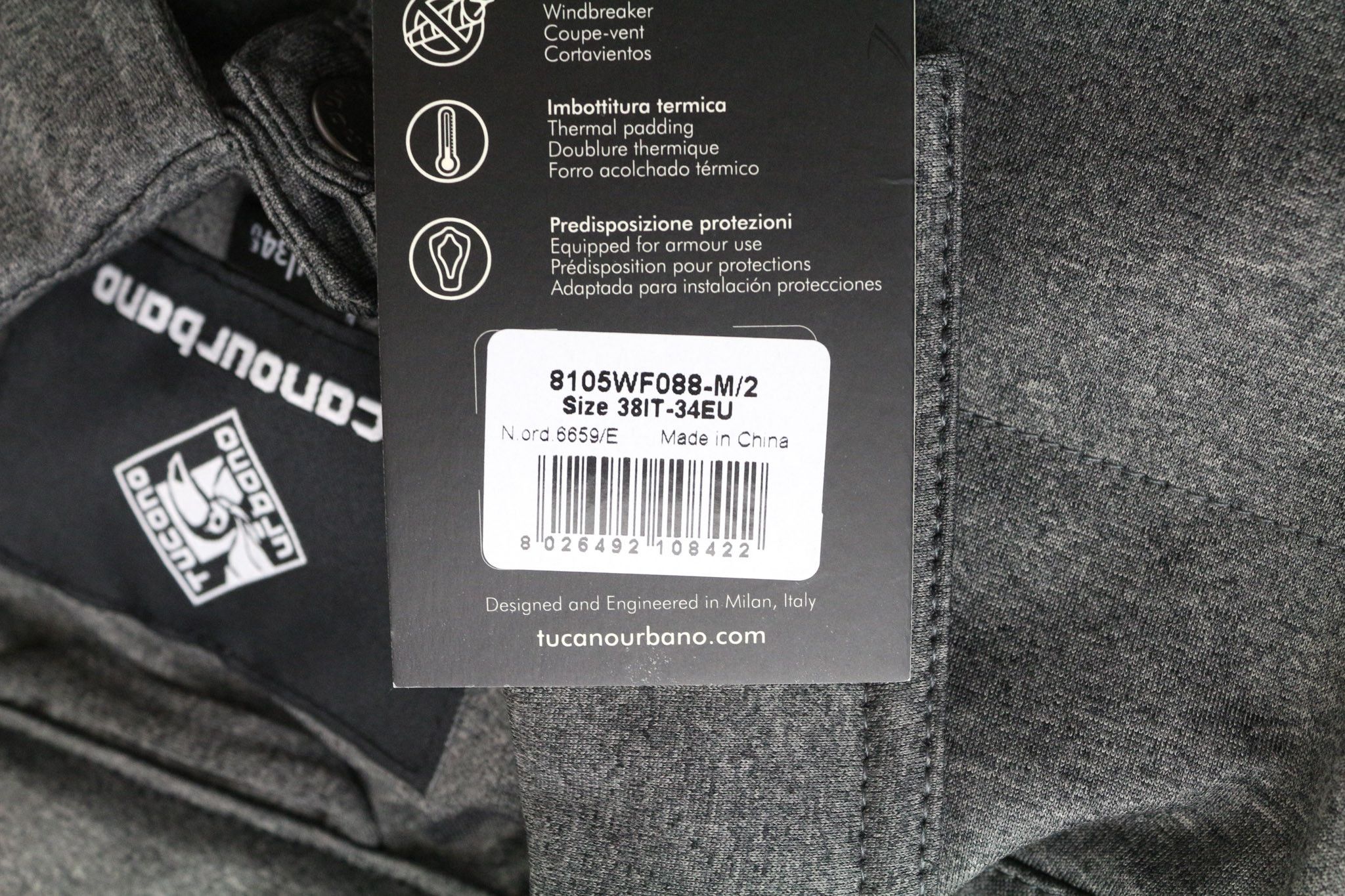 Other WILMA EU34 Grey Windproof Lined Jacket 75525 Size XS / US 0-2 / IT 36-38 - 5 Thumbnail