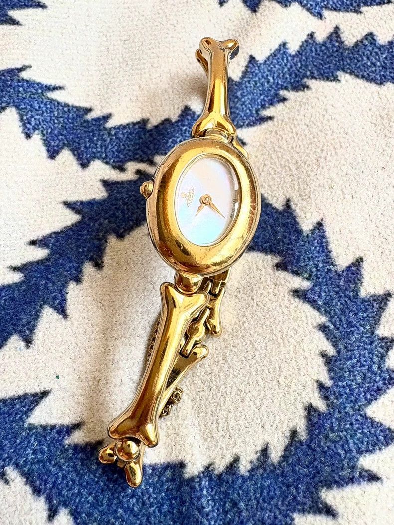 Vivienne Westwood Vivienne Westwood Vintage Mother-of-Pearl Dial Golden Bone Size ONE SIZE - 3 Thumbnail
