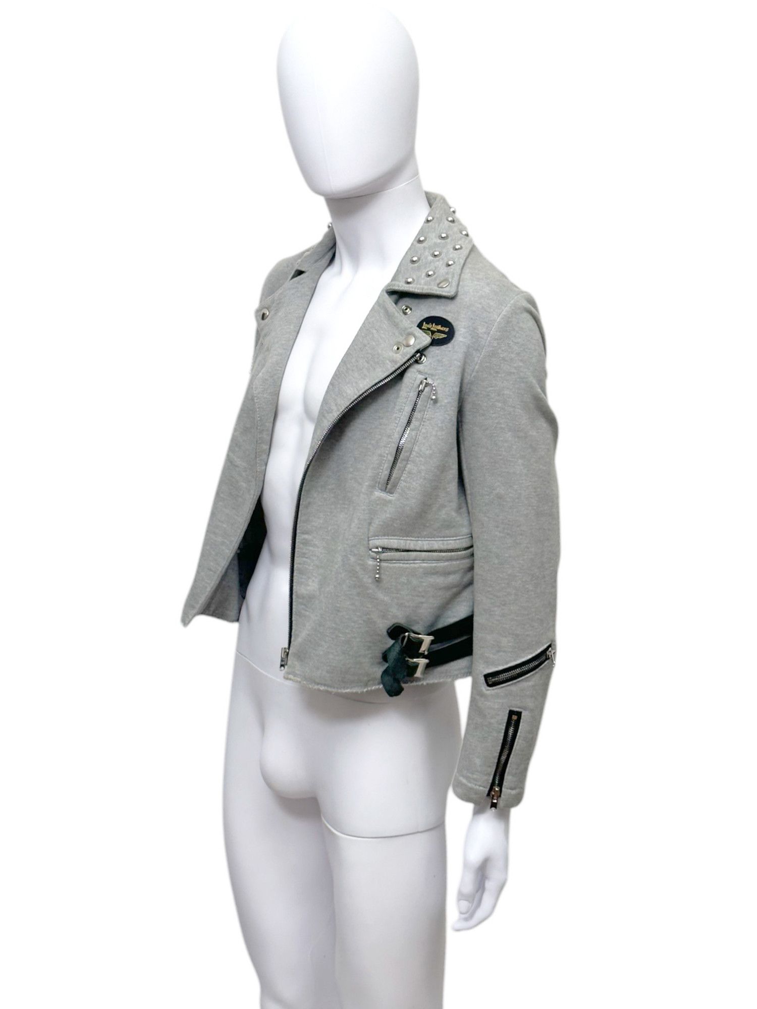 Junya Watanabe Junya Watanabe S/S 2007 Studded Grey Aviator Cotton Jacket Size US M / EU 48-50 / 2 - 3 Thumbnail
