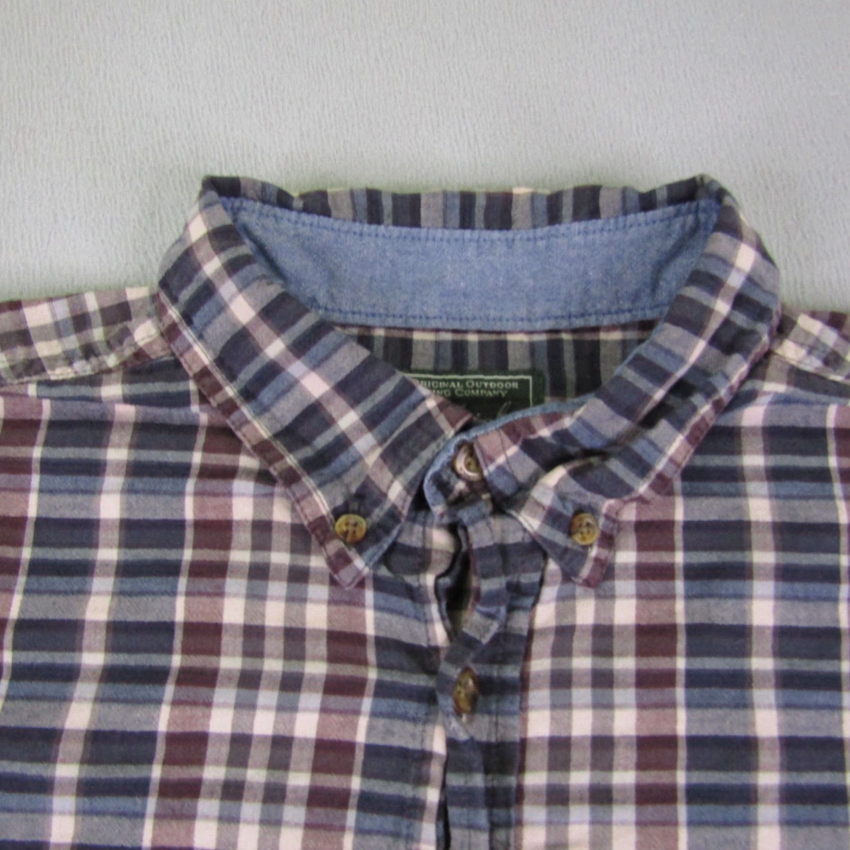 Vintage Woolrich Shirt Mens Large Blue Plaid Twill Button-Up Lightweight Outdoors Size US L / EU 52-54 / 3 - 2 Thumbnail