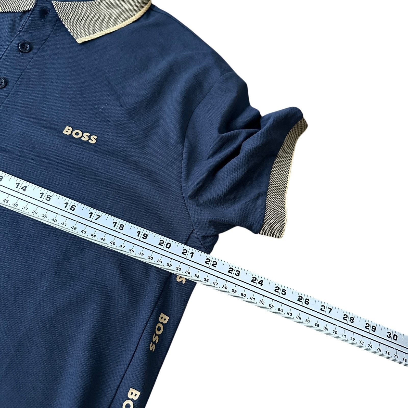 Hugo Boss Hugo Boss Paule Polo Shirt Men L Dark Blue Performance Slim Size US L / EU 52-54 / 3 - 9 Thumbnail