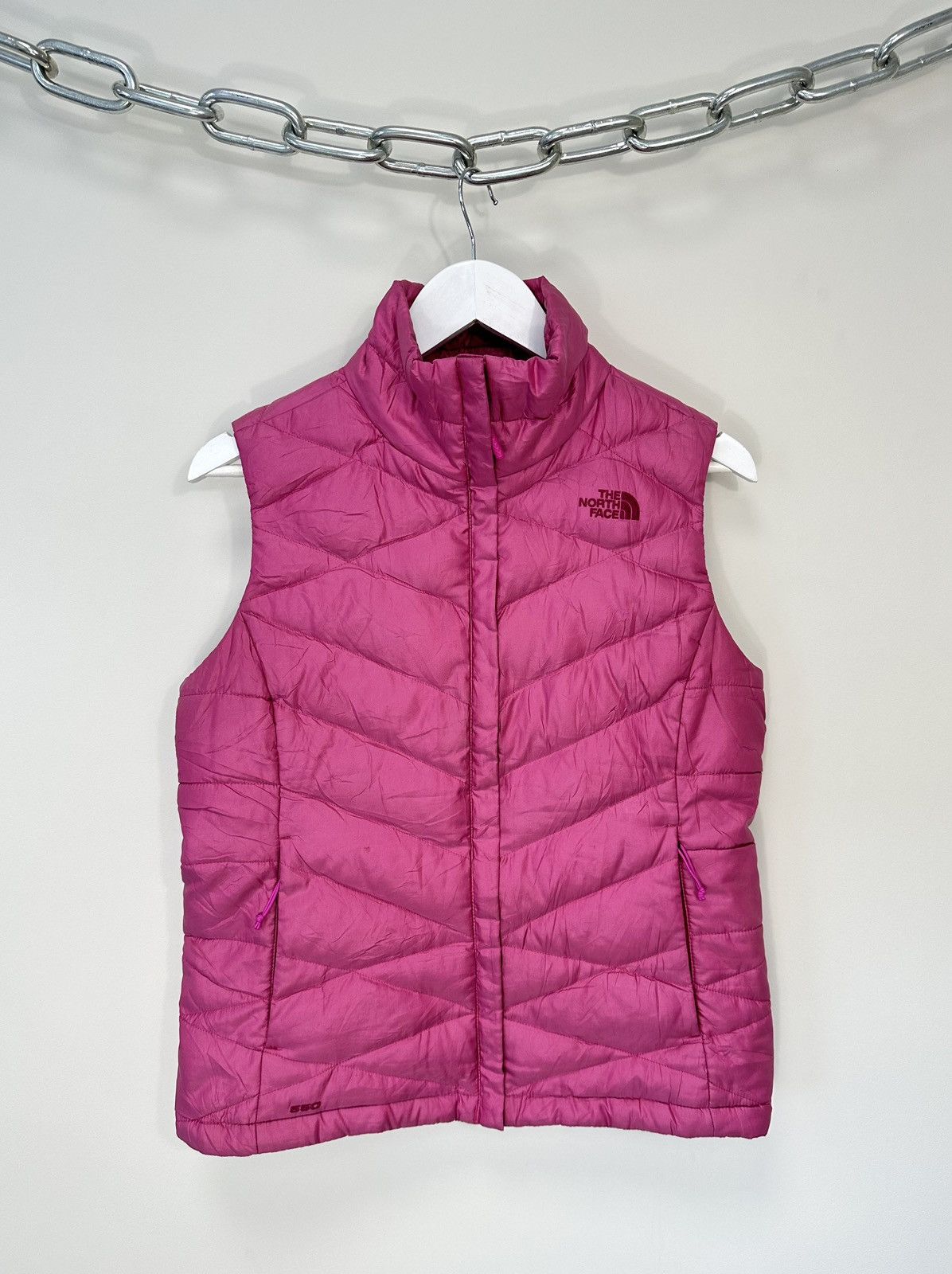 The North Face Vintage The North Face 550 Pink Hype Puffer Down Vest Size M / US 6-8 / IT 42-44 - 1 Thumbnail