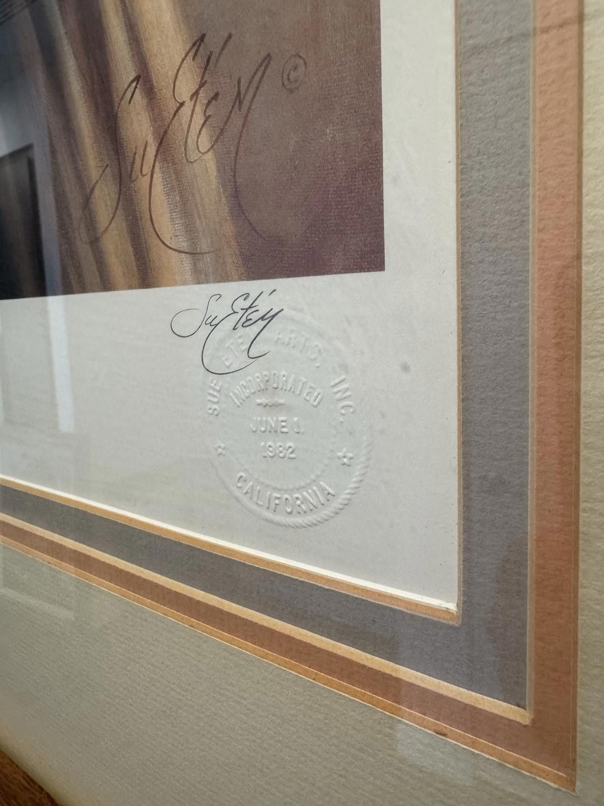 Other Sue Etem Lisa's Loving Arms Signed Lithograph 144/350 Framed Size ONE SIZE - 8 Thumbnail
