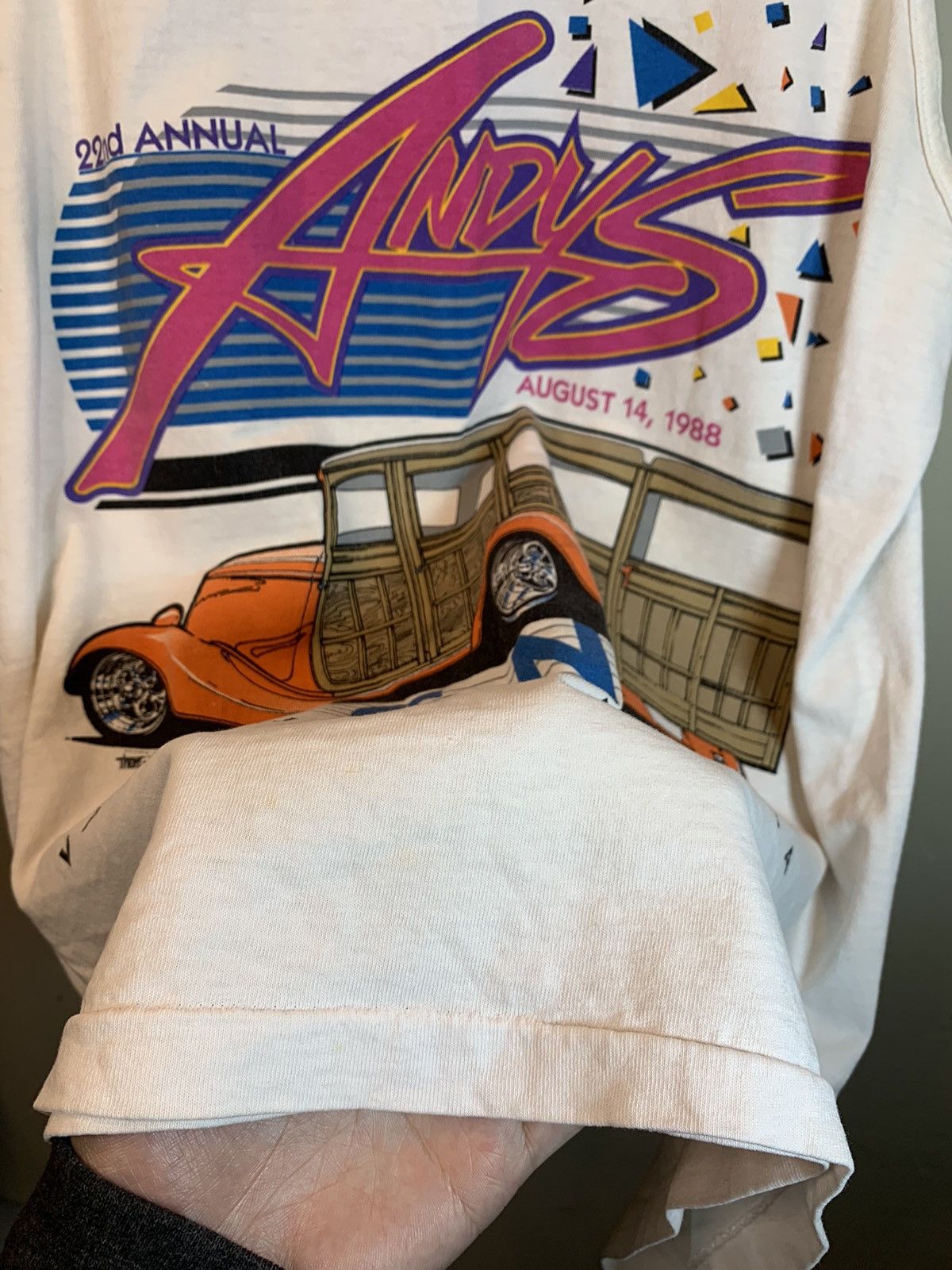 Vintage *RARE* Vintage 80’s Car Show Picnic Andy’s Vallejo Tank Top Size US L / EU 52-54 / 3 - 5 Thumbnail