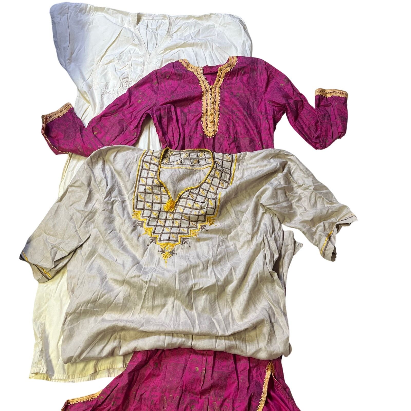 Other Lot of 2 African ladies embroidered Bazin dress loose XL Size XL / US 12-14 / IT 48-50 - 1 Thumbnail