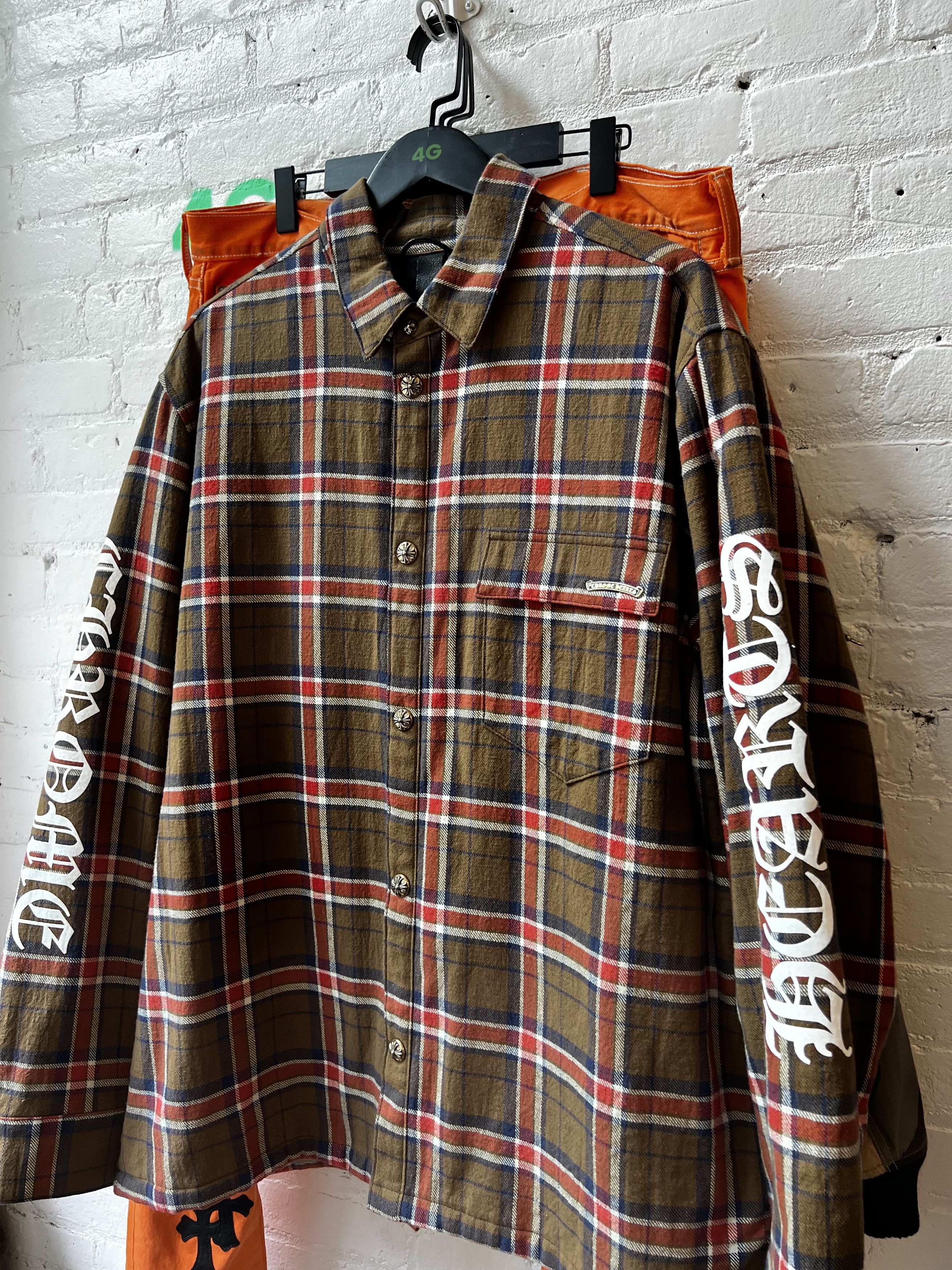Chrome Hearts Chrome Hearts Flannel XXL Jacket 4G SELLER Size US XXL / EU 58 / 5 - 5 Thumbnail