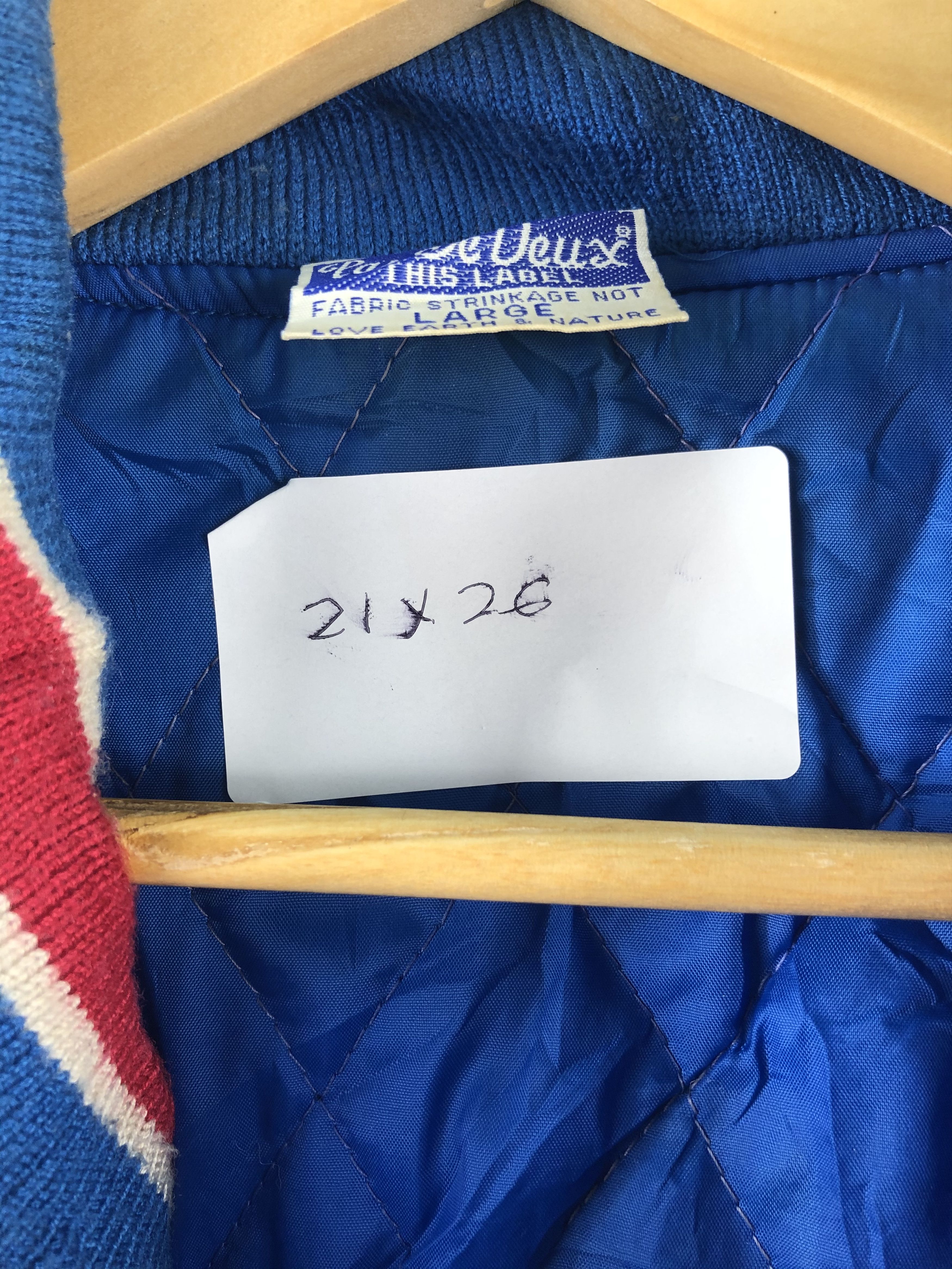 Other Vintage 90s Pas De Deux Varsity Jacket Blue V0004 Size US L / EU 52-54 / 3 - 6 Thumbnail