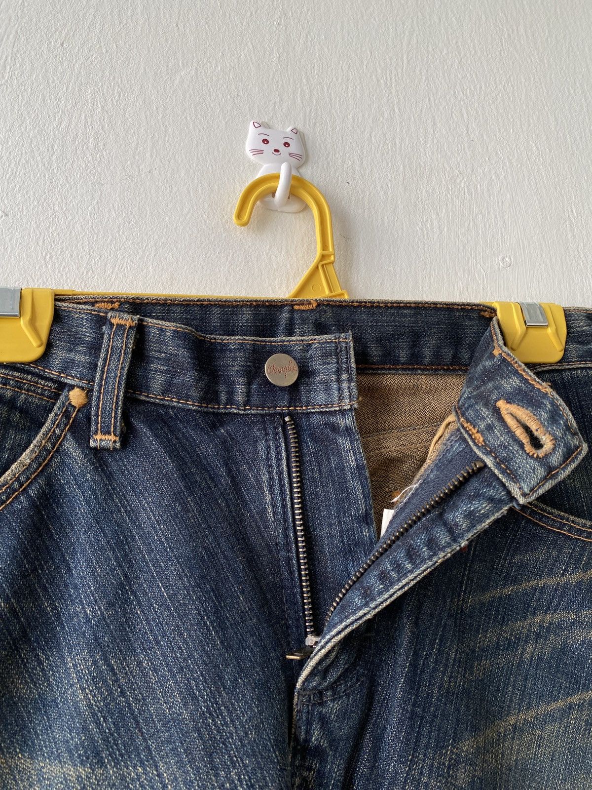 Japanese Brand × Wrangler Japanese Brand Wrangler Distressed Patchwork Flare Denim Size US 30 / EU 46 - 10 Thumbnail