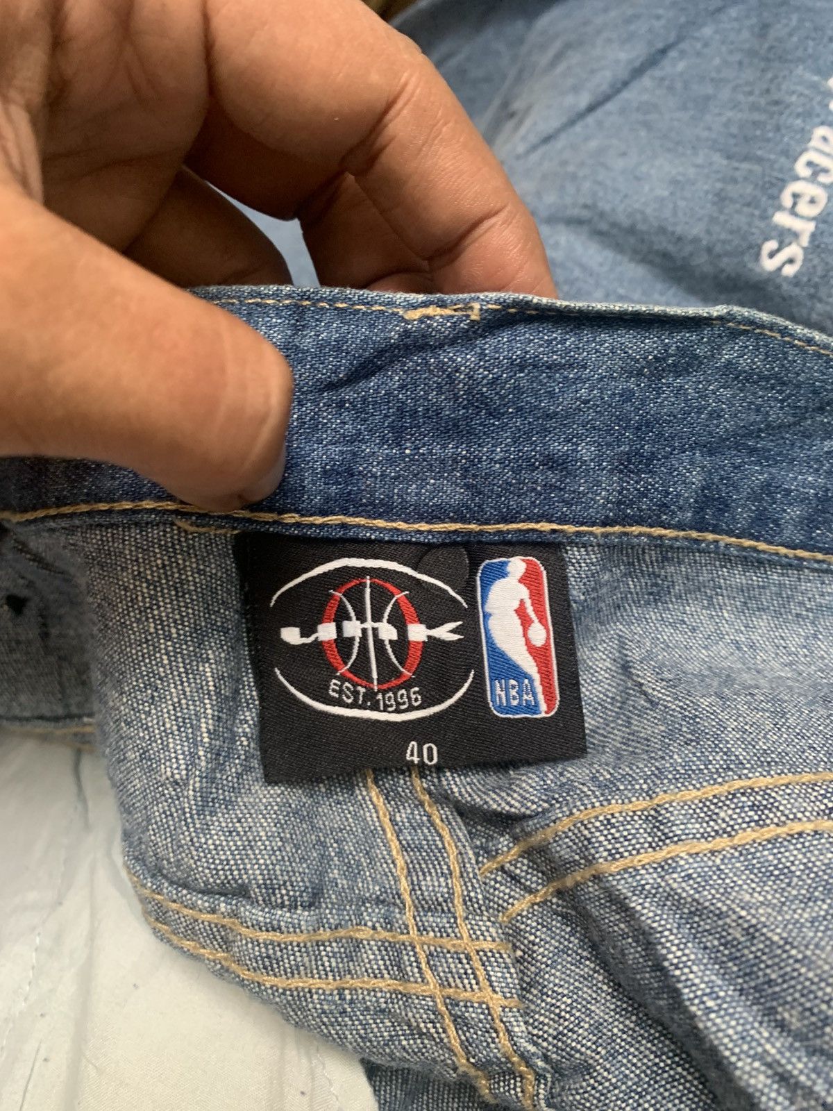 NBA Vintage NBA Unk Embroidery All Team Baggy Pants Size US 40 / EU 56 - 9 Thumbnail