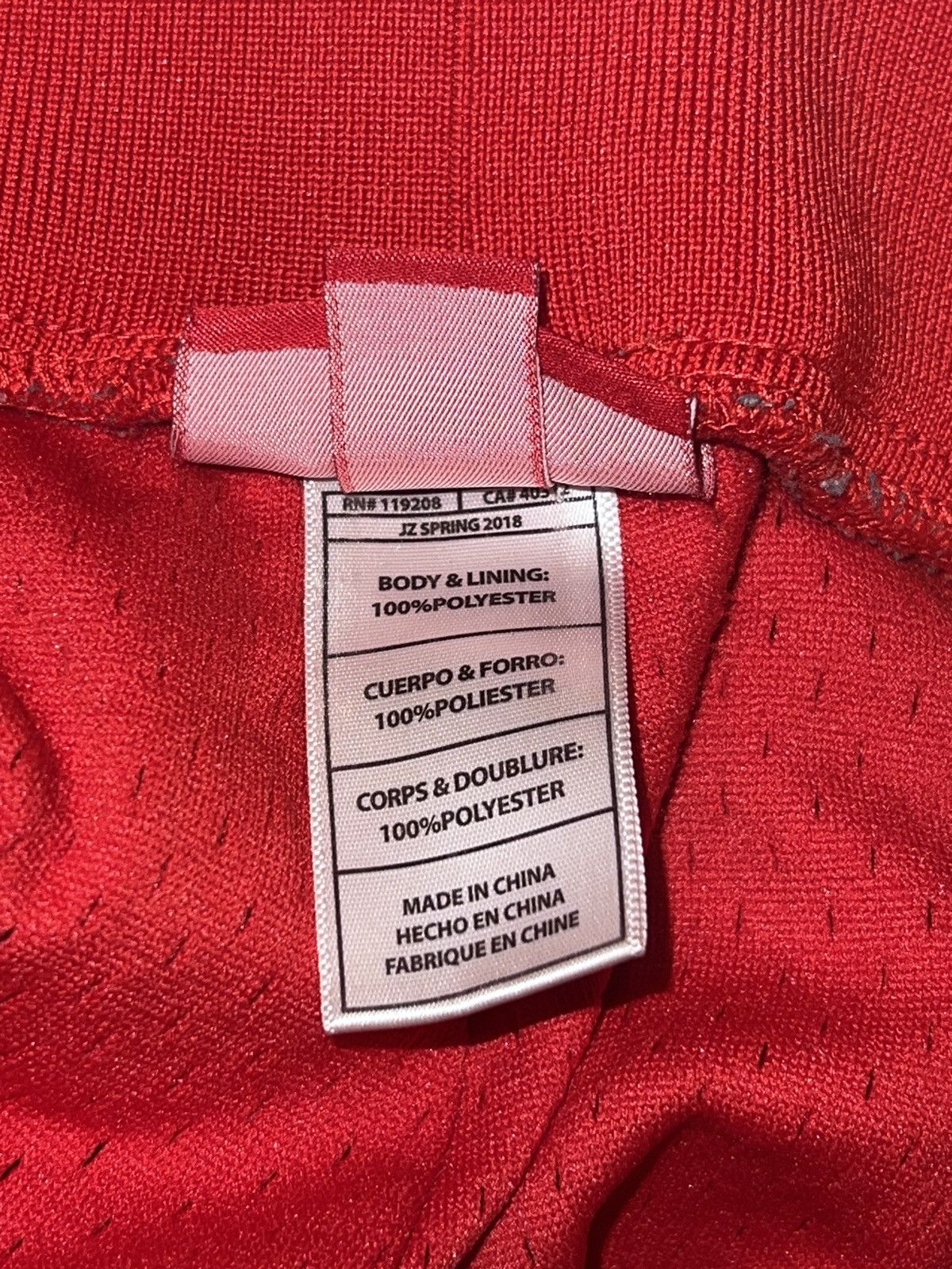 Kith × Mitchell & Ness Heat Pant Red Satin Size US 32 / EU 48 - 10 Thumbnail