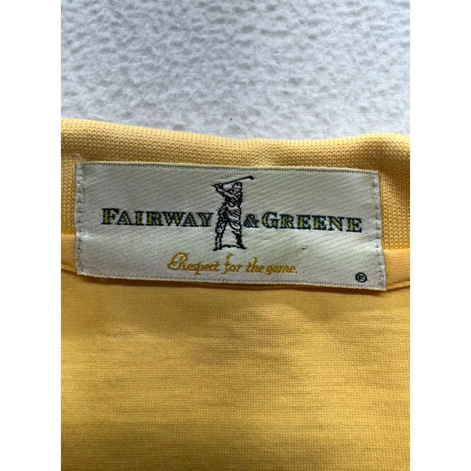Vintage VINTAGE Fairway & Greene Polo Shirt L Unisex Adults Yellow The Preserve Golf Club 7871 Size US L / EU 52-54 / 3 - 4 Thumbnail