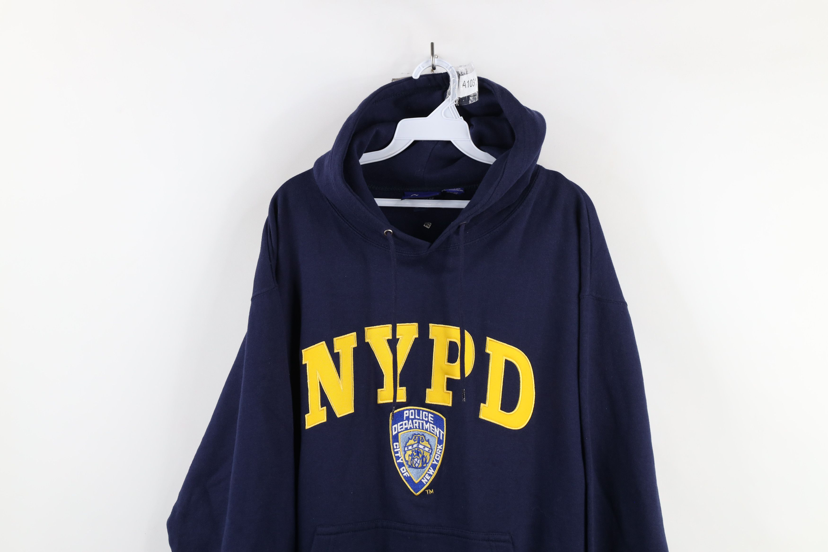 Vintage Vintage Y2K 2006 NYPD New York Hoodie Sweatshirt Blue Size US L / EU 52-54 / 3 - 2 Thumbnail
