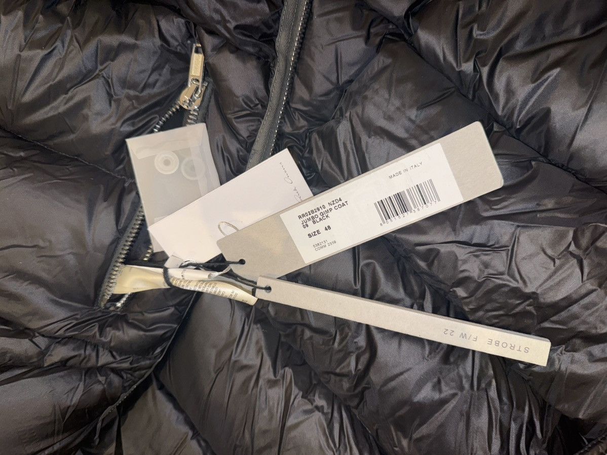 Rick Owens × Rick Owens Drkshdw Rick Owens • Black Jumbo Gimp Down Coat Size US M / EU 48-50 / 2 - 17 Thumbnail