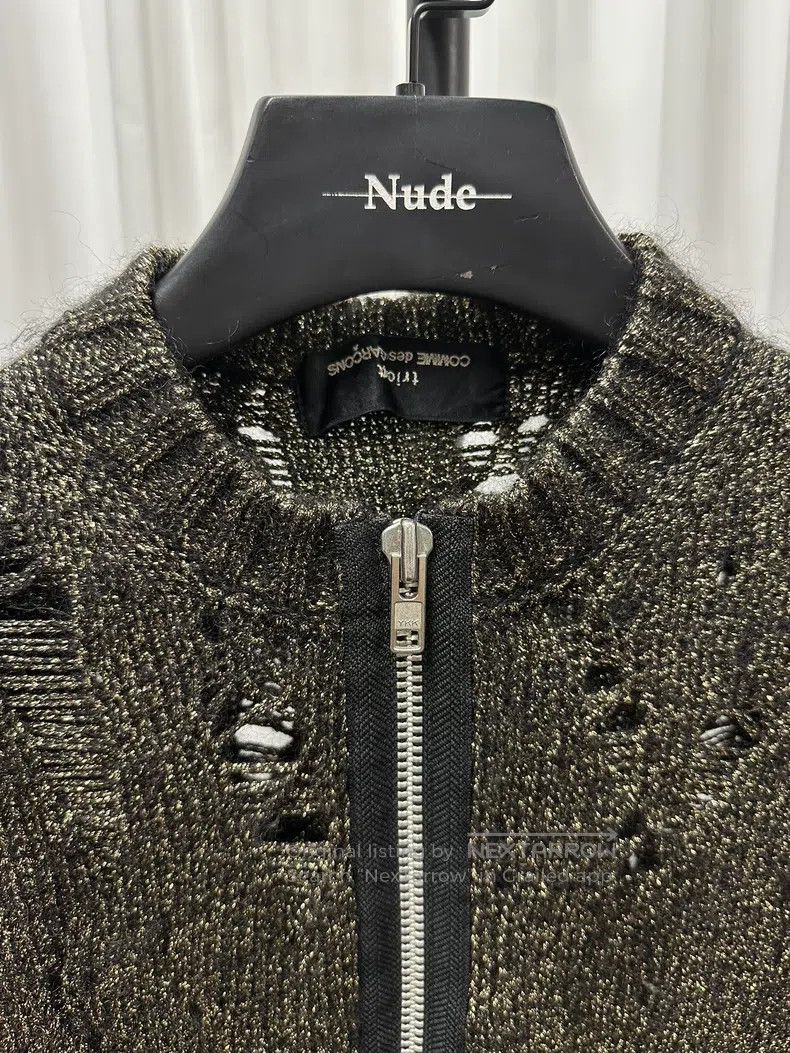 Comme des Garcons Comme des Garcons Distressed gold thread sweater Size M / US 6-8 / IT 42-44 - 4 Thumbnail