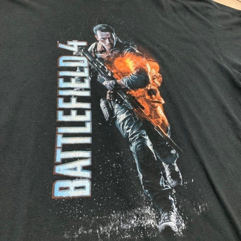 Microsoft Vintage Battlefield 4 Black Graphic Tee Men Large Bin G-18 Size US L / EU 52-54 / 3 - 2 Thumbnail