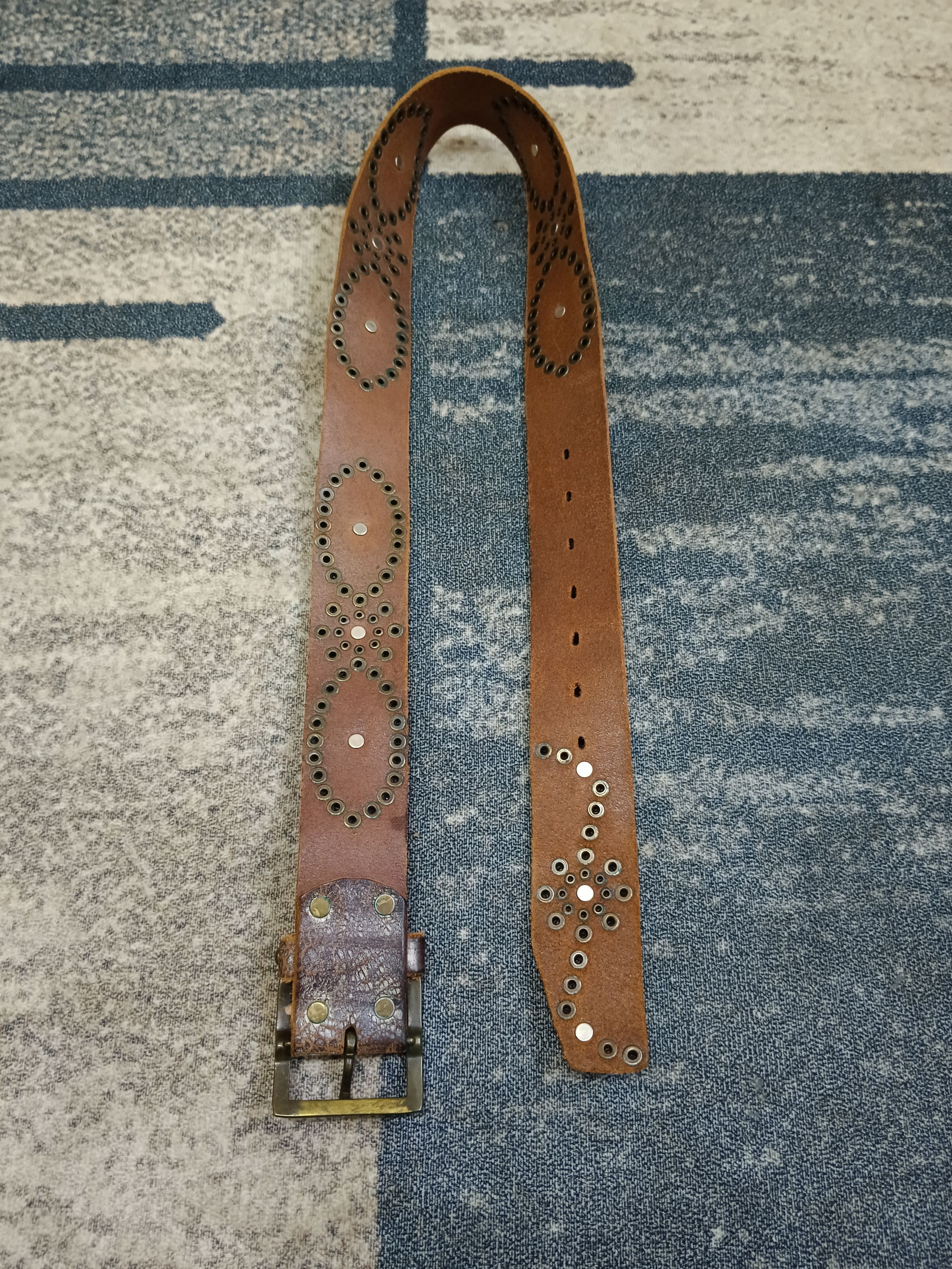Leather SICK LEATHER STUDDED UNBRANDED BELT Size ONE SIZE - 3 Thumbnail